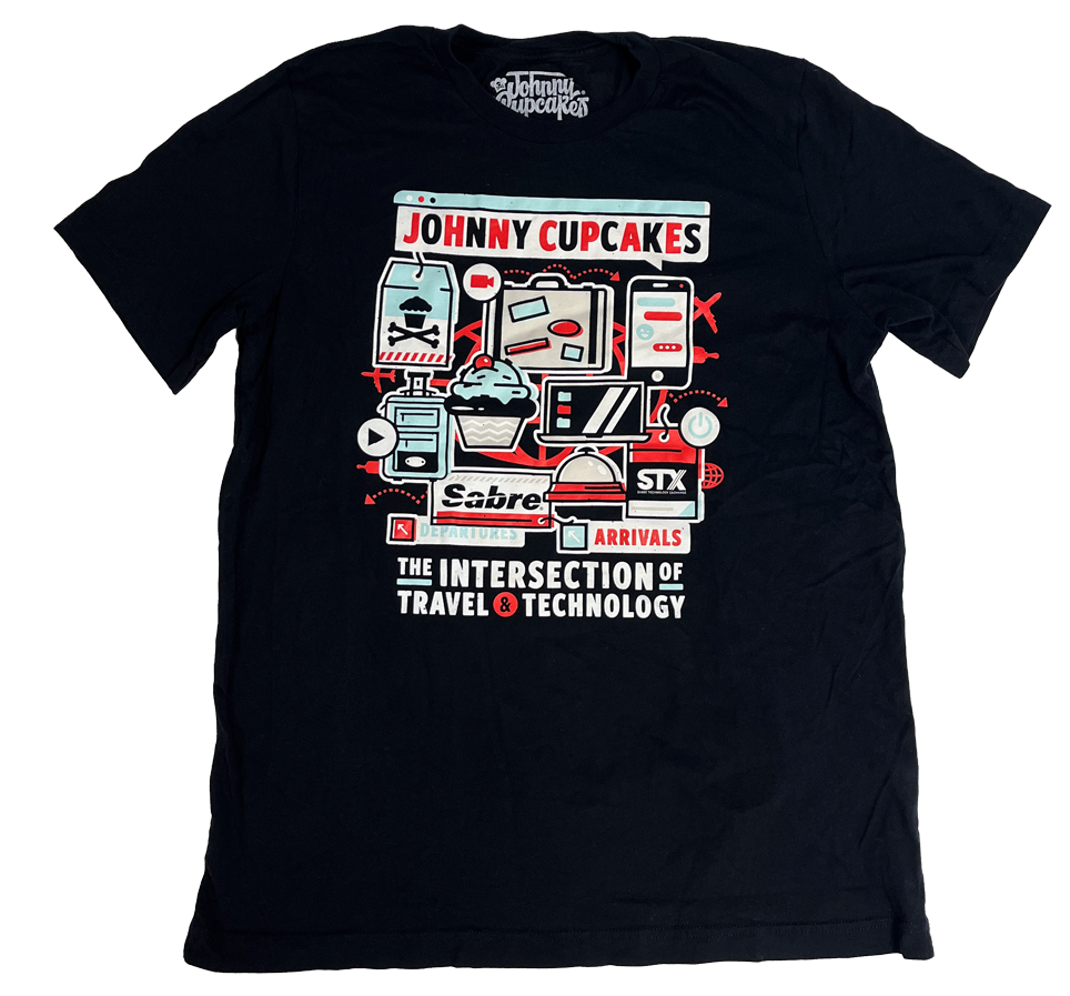 JC Vault - Adult Large - Travel & Tech Custom Tee / Johnny's Closet