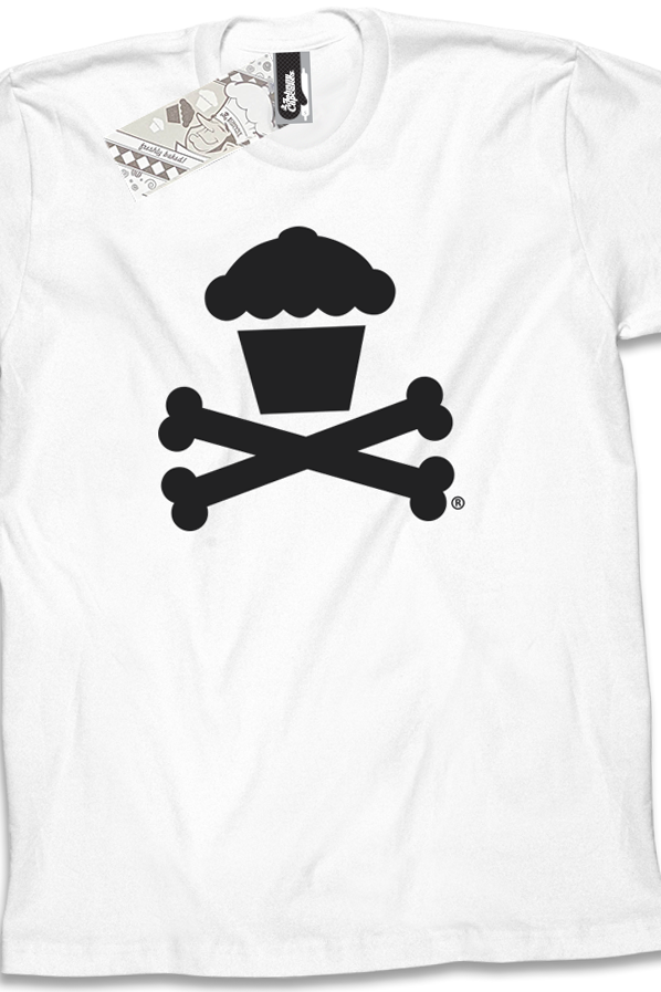 JC Vault - Adult Small - White / Black Crossbones '09