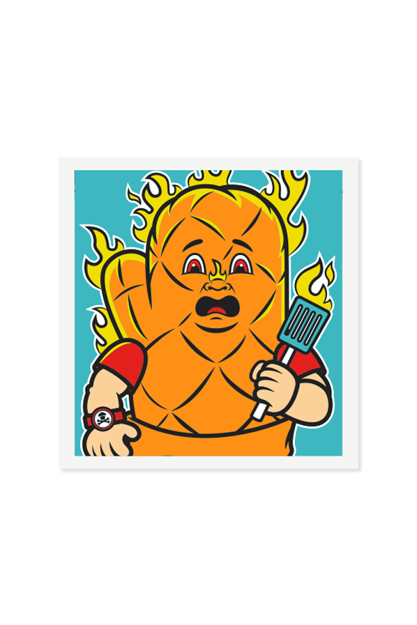 2.5" MINI STICKER - Cupcake Stale Kids / Oven Mitt