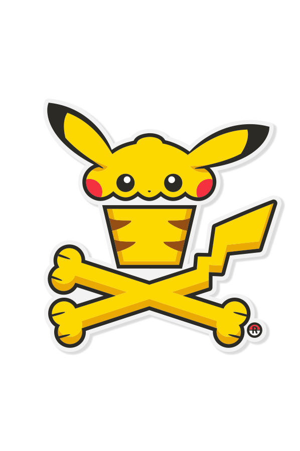 STICKER - Pika-chew Crossbones