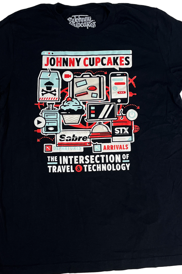 JC Vault - Adult Large - Travel & Tech Custom Tee / Johnny's Closet