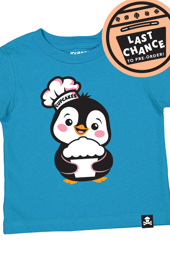 KIDS - Penguin Tee w/ Sticker