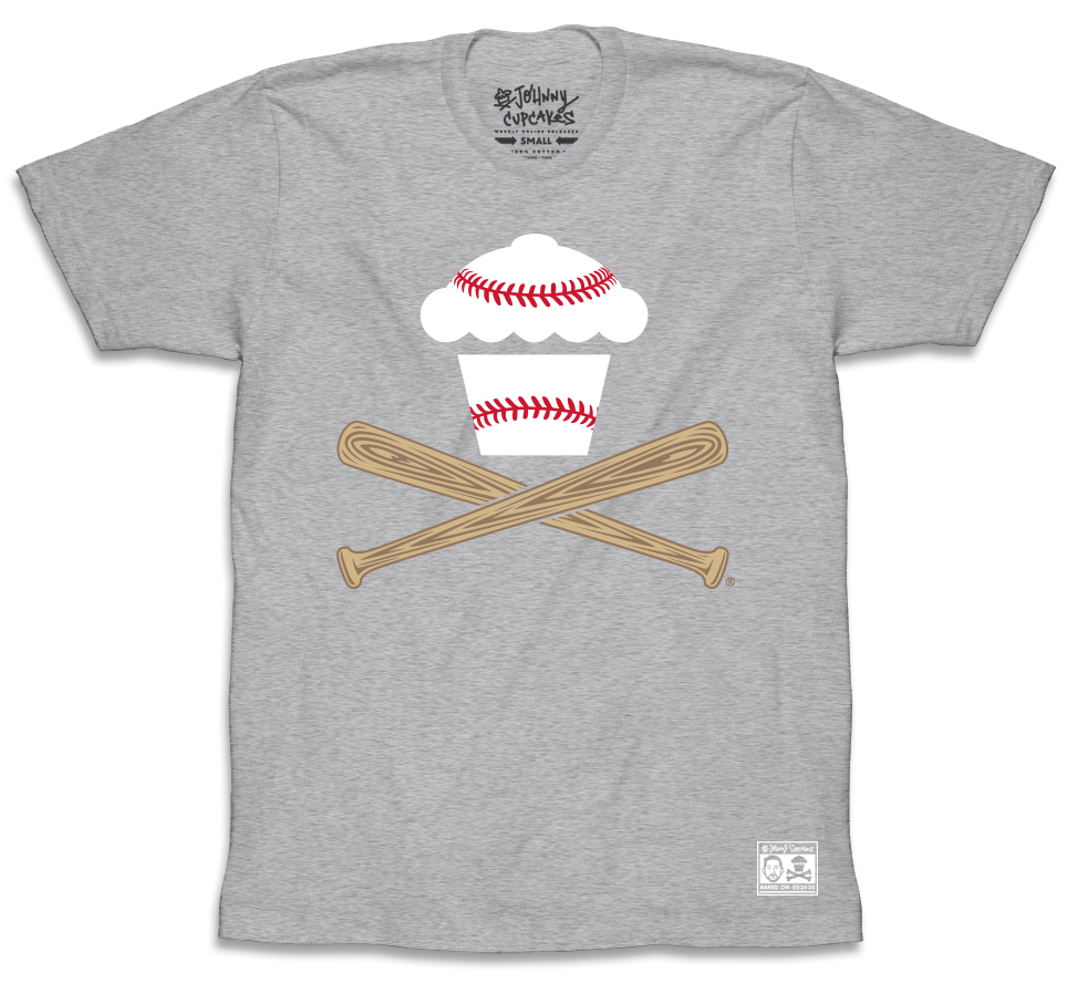 JC Vault - Adult Medium - Baseball Crossbones (Heather Grey)