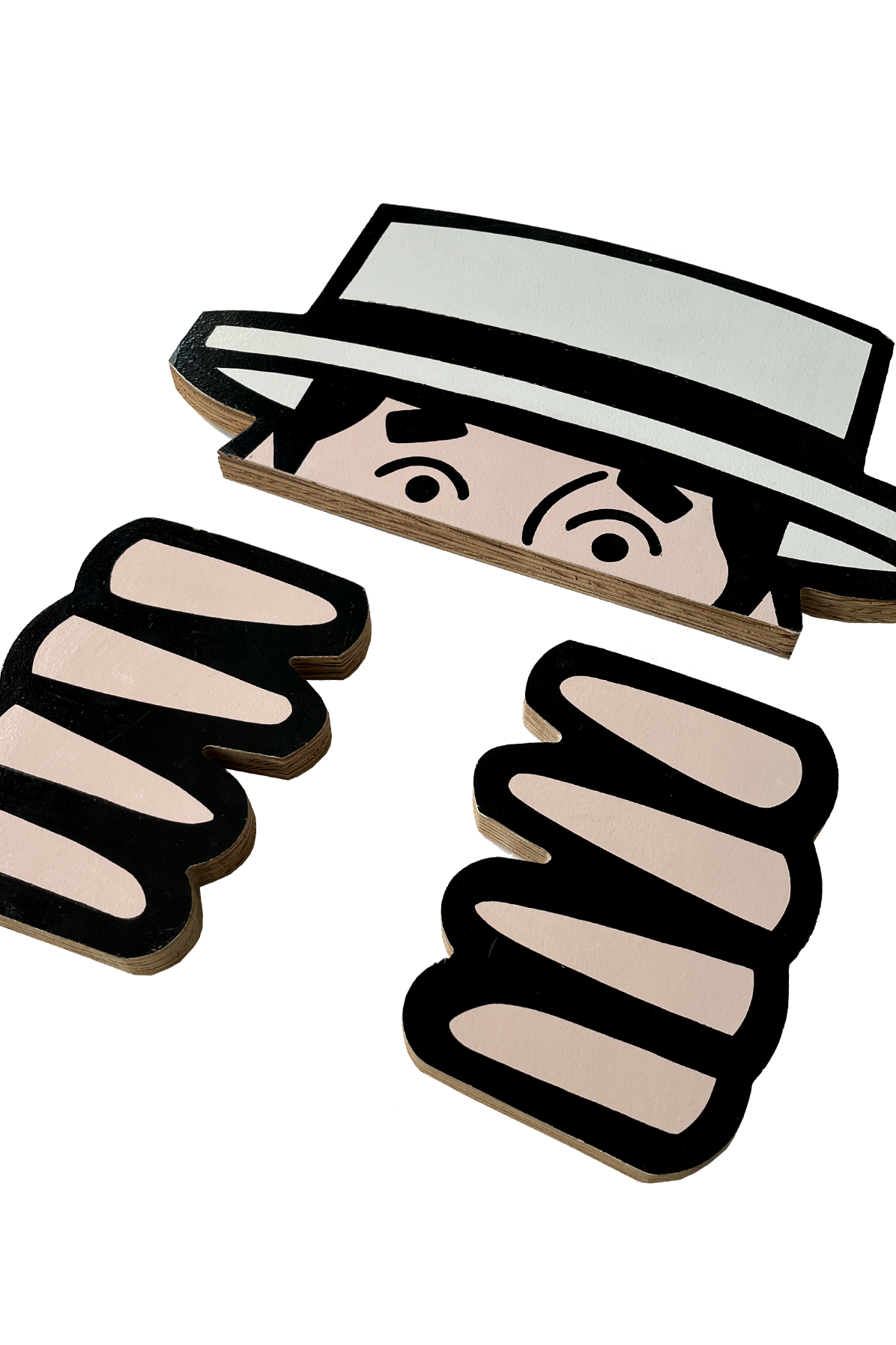 JC Vault - Wooden Johnny Face / Hands (1 of 1 Boston Store Souvenir)