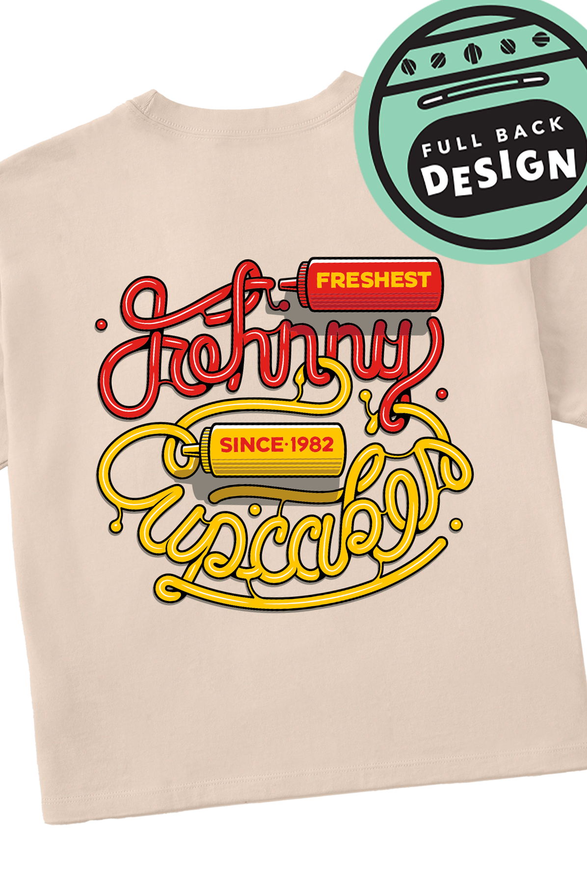 Women's Boxy Ketchup 'N Mustard Short Sleeve Premium Tee