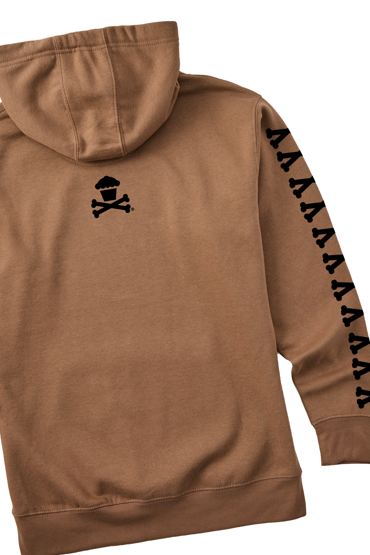 Adult Pullover Sweatshirt - Basic Bones Sleeve (Caramel)