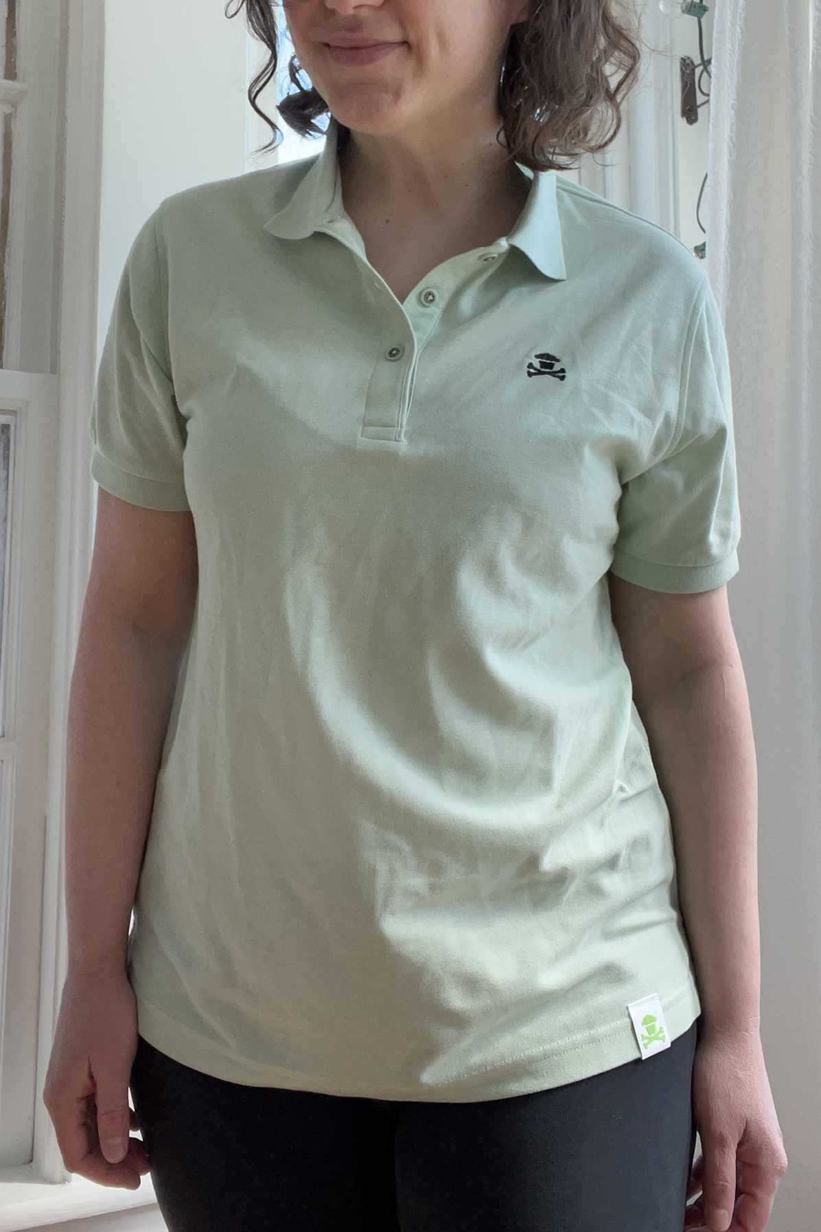 JC Vault - Women's Medium - Sample Mint Green Embroidered Polo