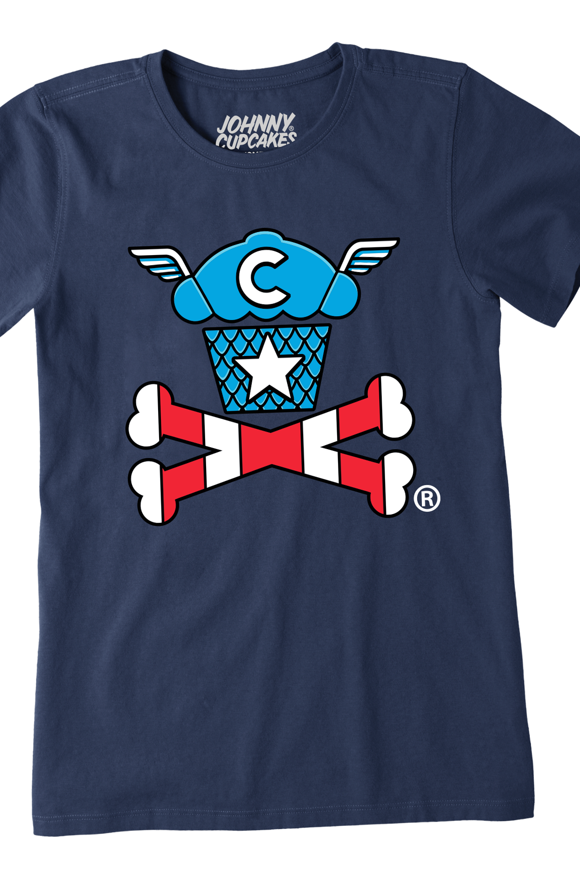 Womens Shield Crossbones Short Sleeve Premium Tee