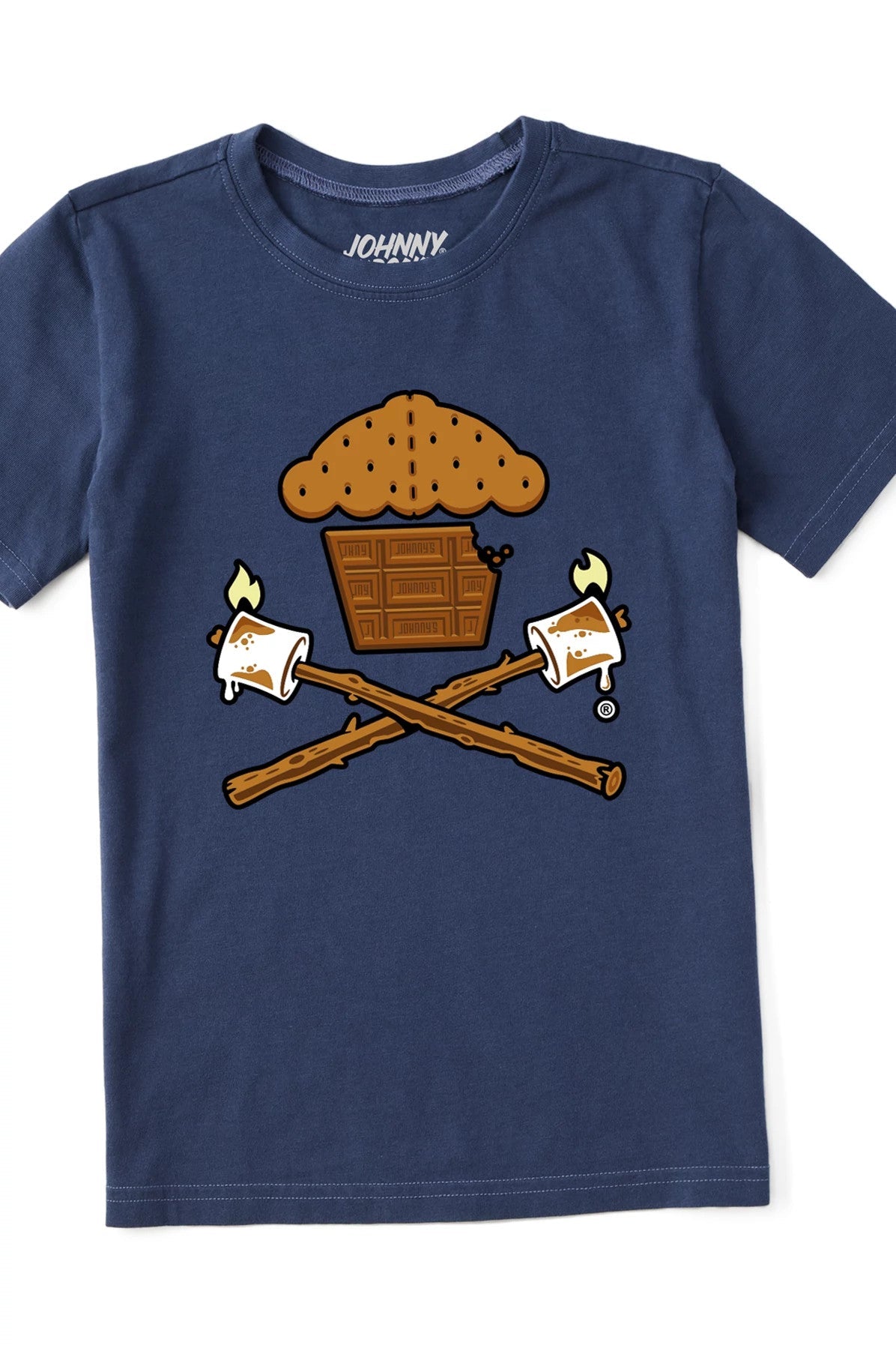 Kids S'Mores Crossbones Short Sleeve Premium Tee