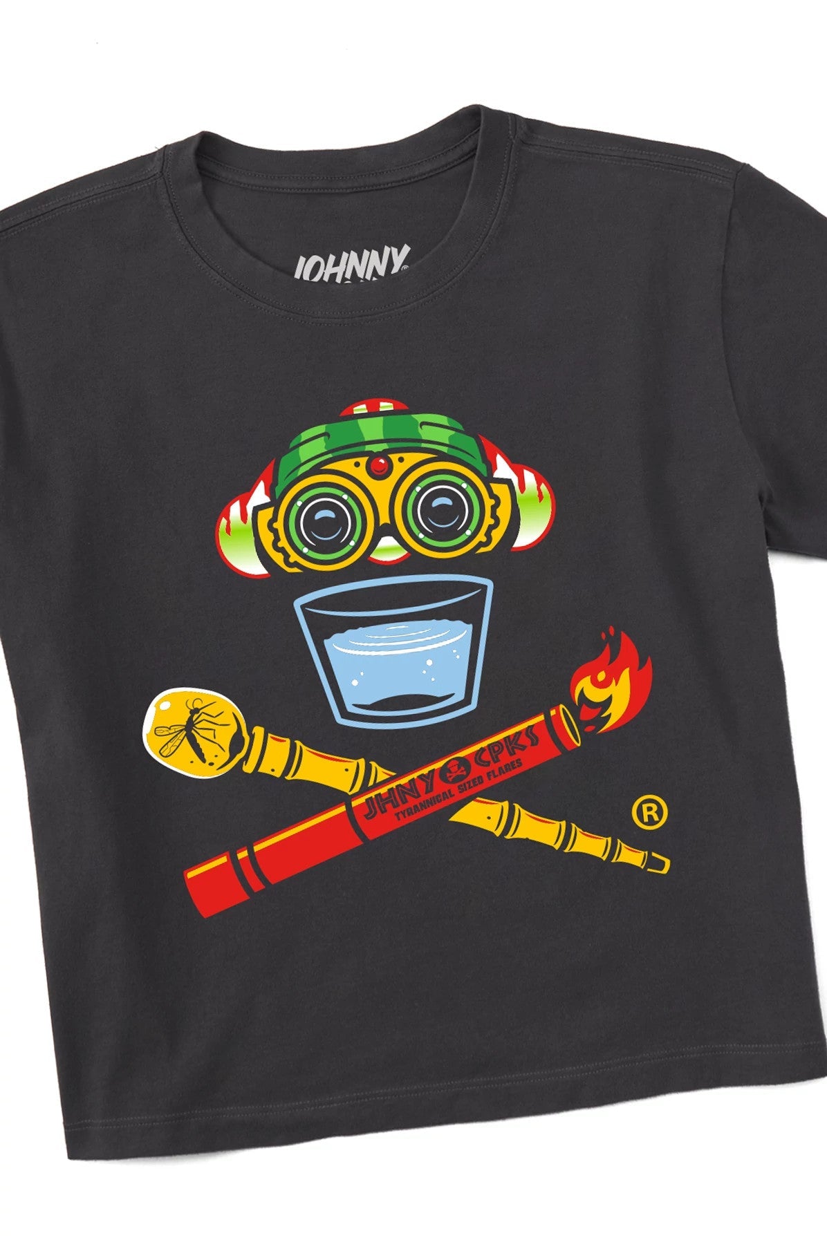 Women's Boxy Dino Attraction Crossbones Short Sleeve Premium Tee