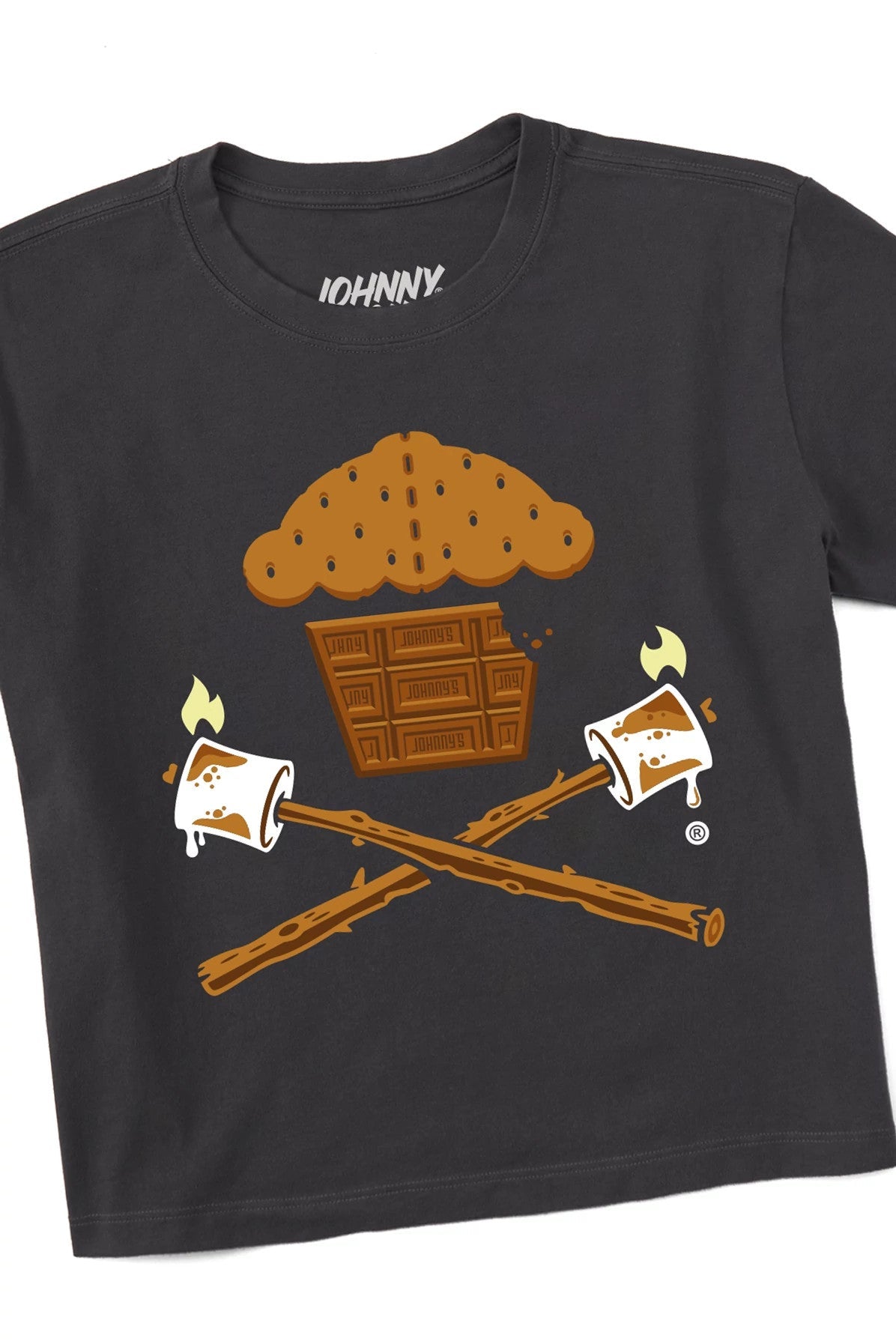 Women's Boxy S'Mores Crossbones Short Sleeve Premium Tee