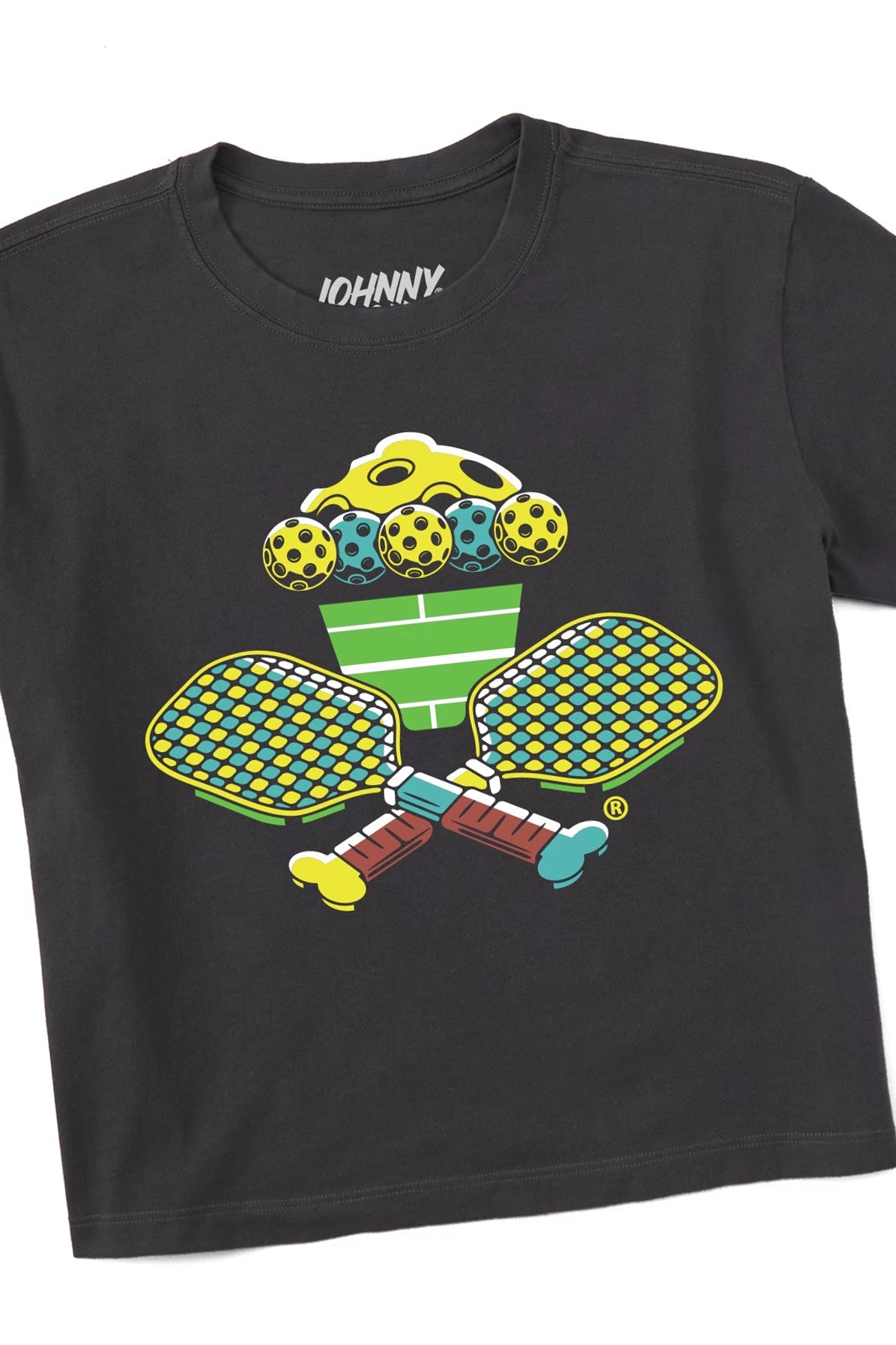 Women's Boxy Pickleball Crossbones Short Sleeve Premium Tee