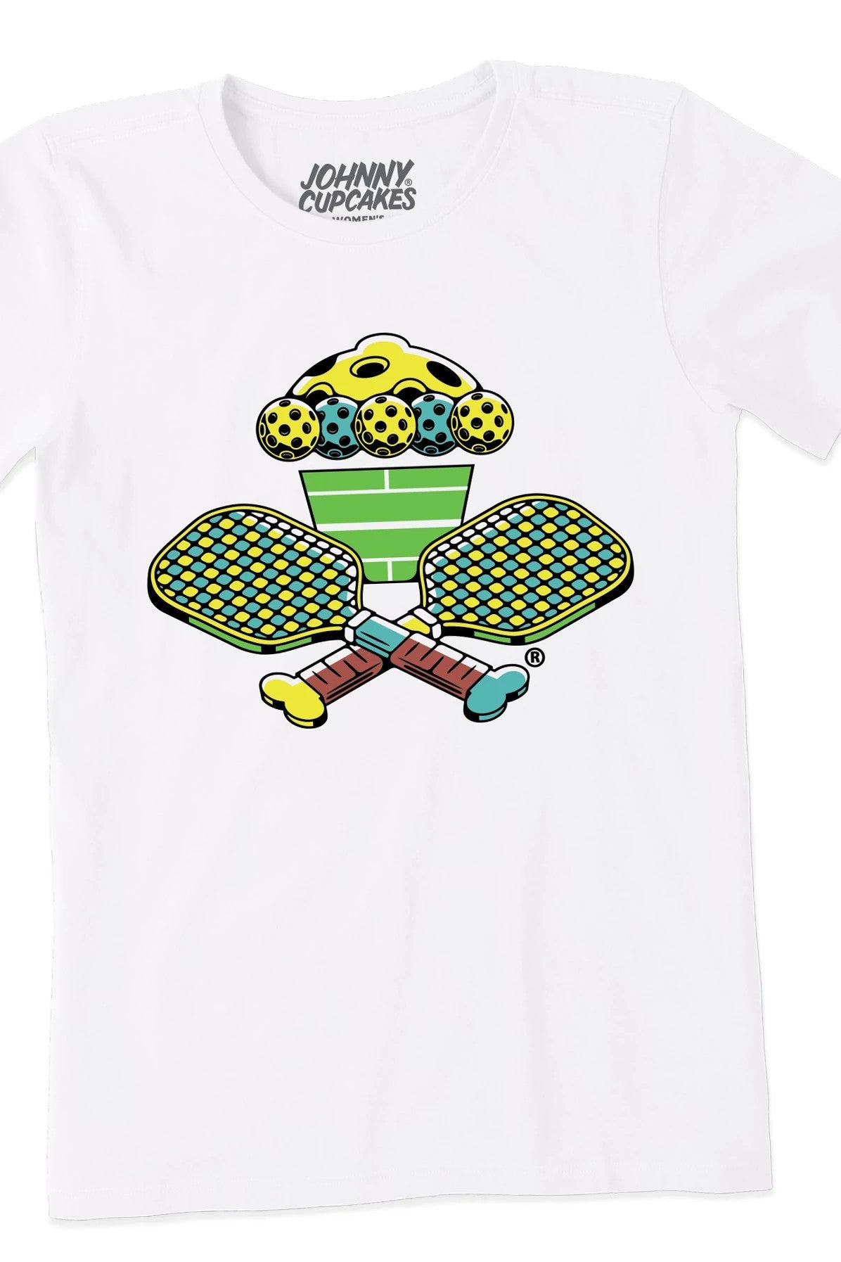 Womens Pickleball Crossbones Short Sleeve Premium Tee