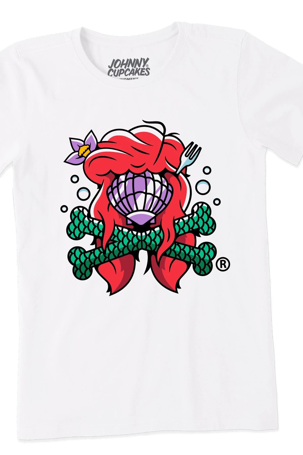 Womens Under The Sea Crossbones Short Sleeve Premium Tee