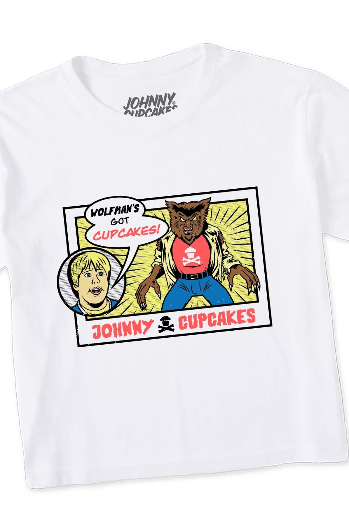 Women's Boxy Wolfie's Got Cupcakes Short Sleeve Premium Tee