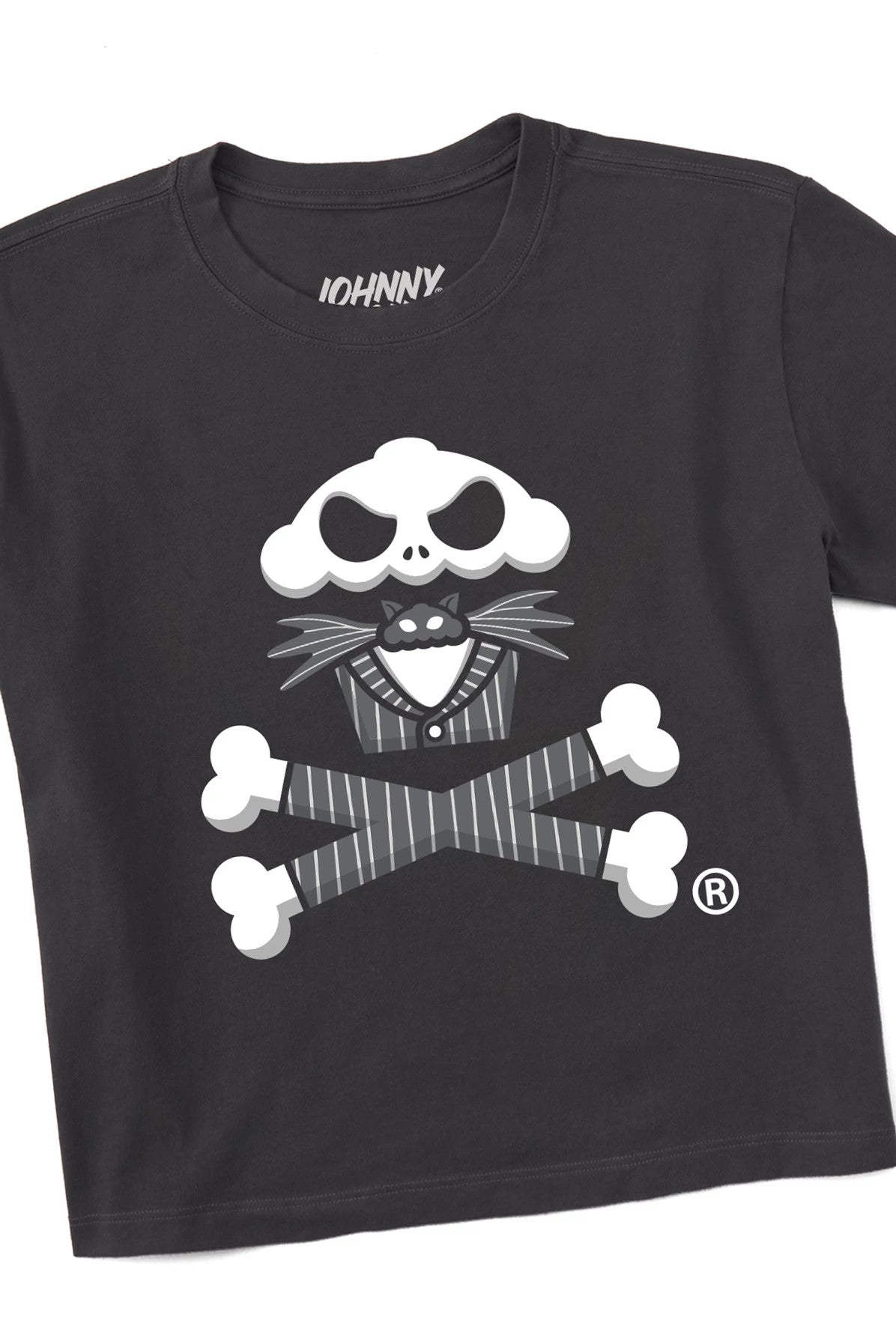 Women's Boxy Pumpkin King Crossbones Short Sleeve Premium Tee