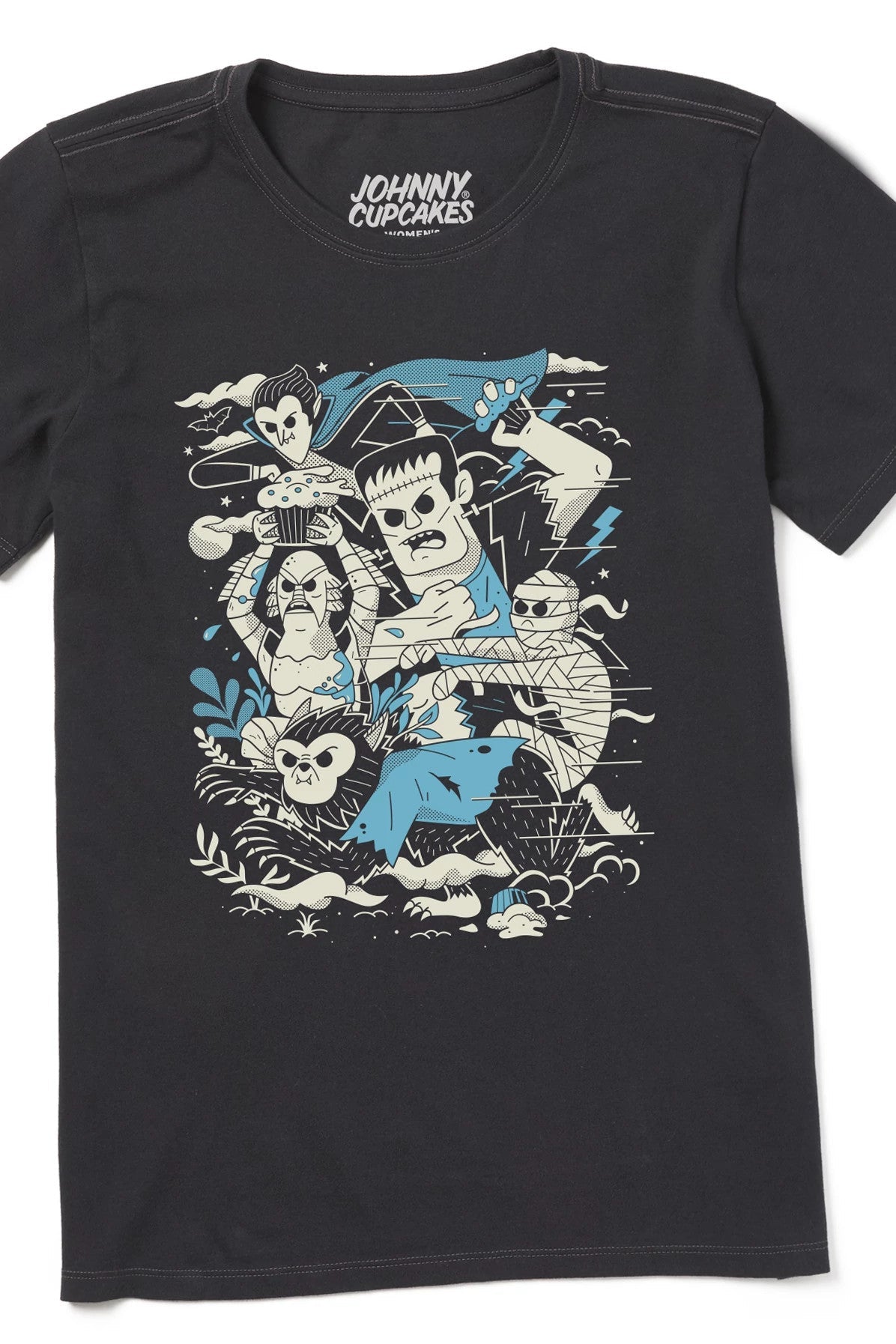 Women's Monster Food Fight Short Sleeve Premium Tee