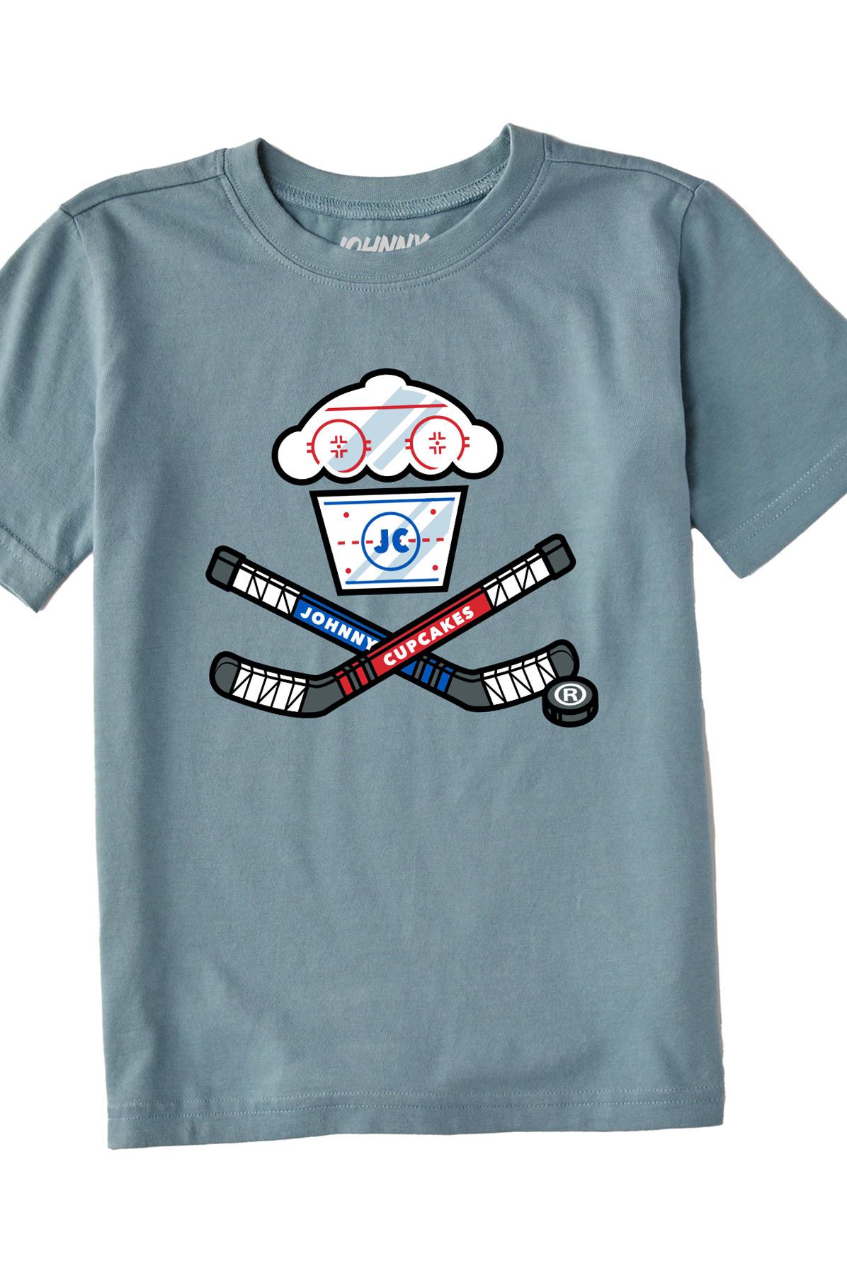 Kids Hockey Crossbones Short Sleeve Premium Tee