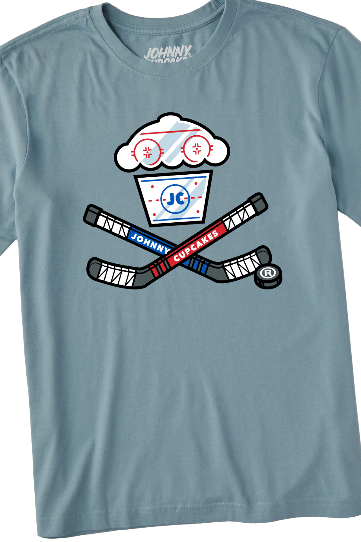 Men's Hockey Crossbones Short Sleeve Premium Tee