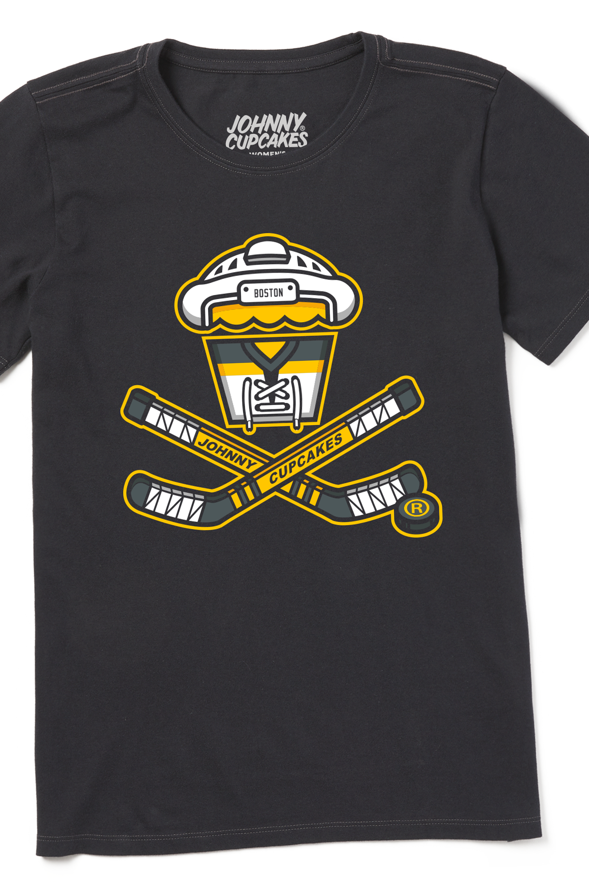 Women's Boston Hockey Crossbones Short Sleeve Premium Tee