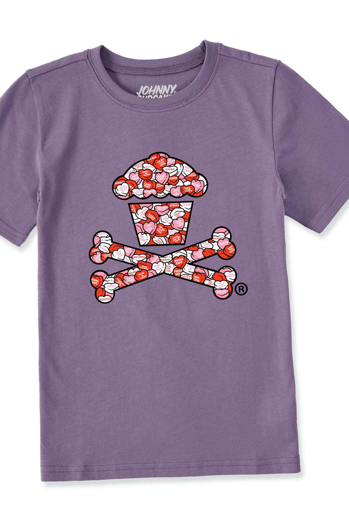 Kids Candy Heart Crossbones Short Sleeve Premium Tee