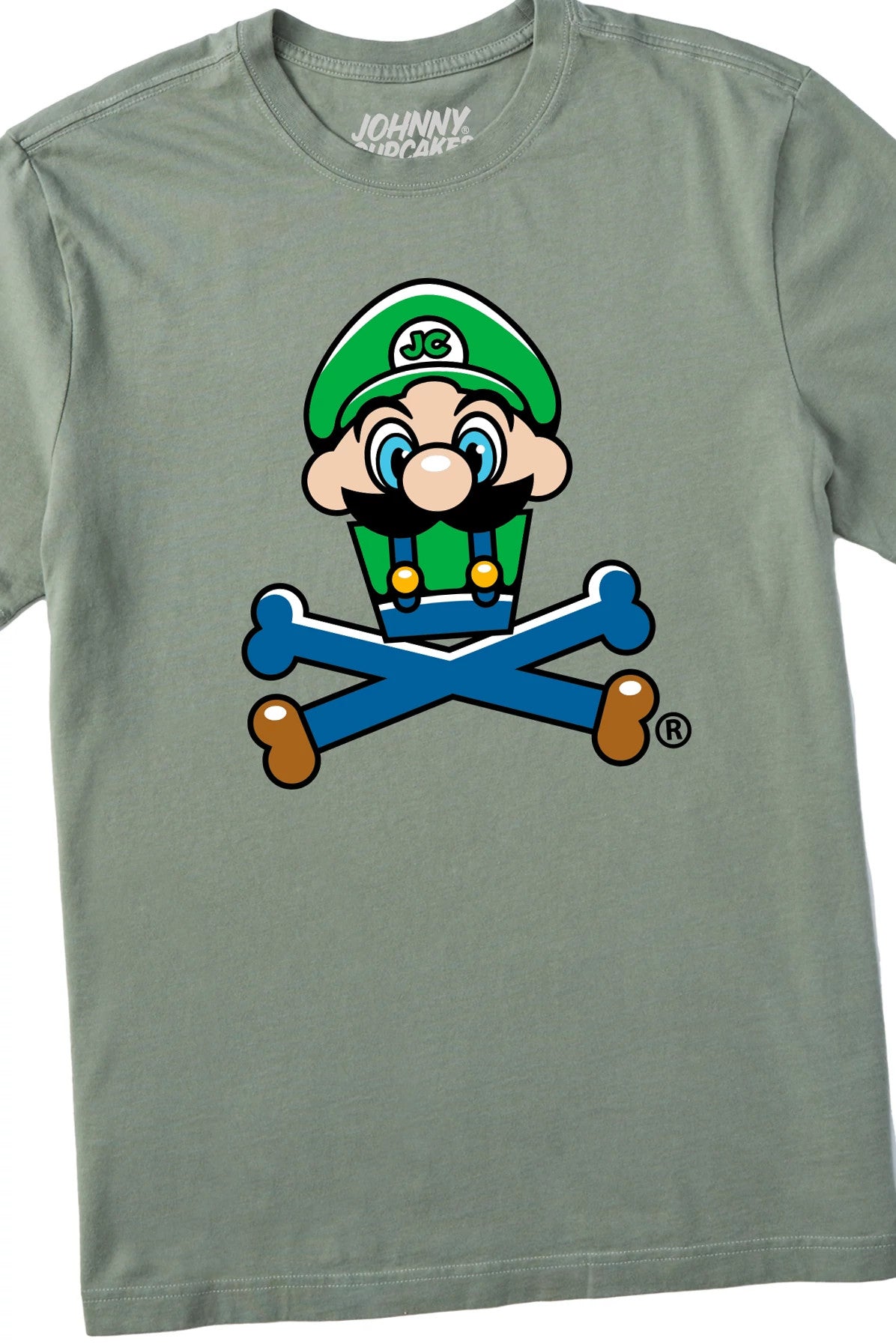 Men's Green Plumber Crossbones Short Sleeve Premium Tee