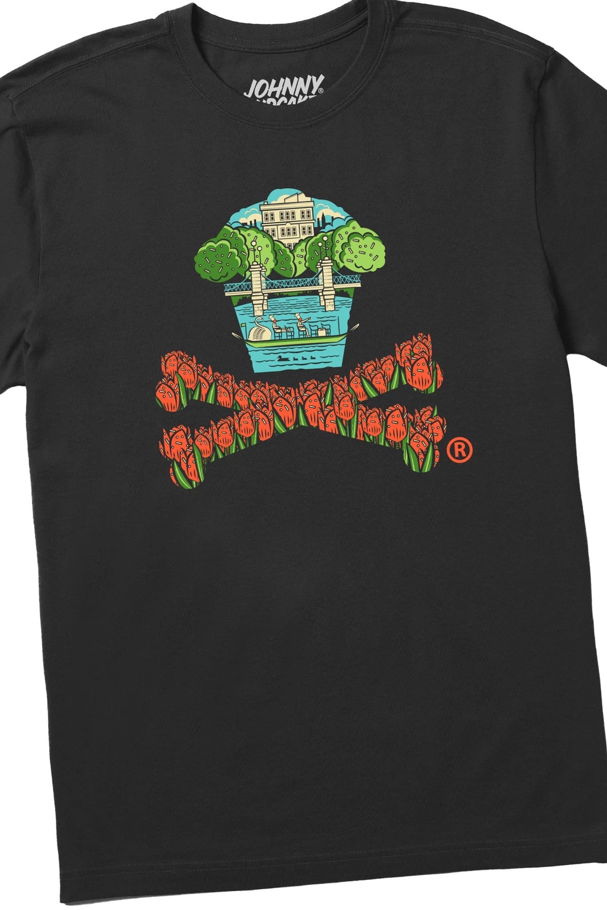 Men's Public Garden Crossbones Short Sleeve Premium Tee