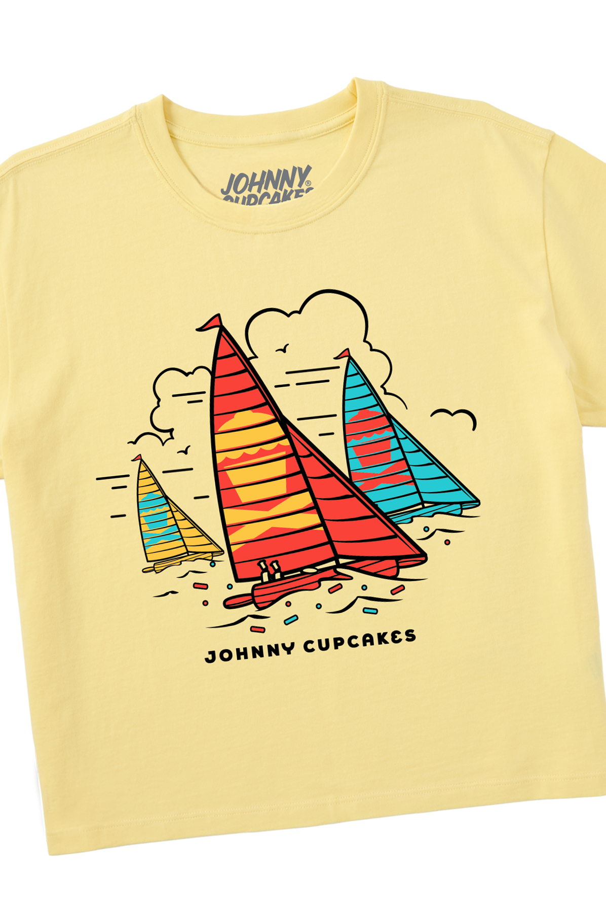 Women's Boxy Sailboats Short Sleeve Premium Tee