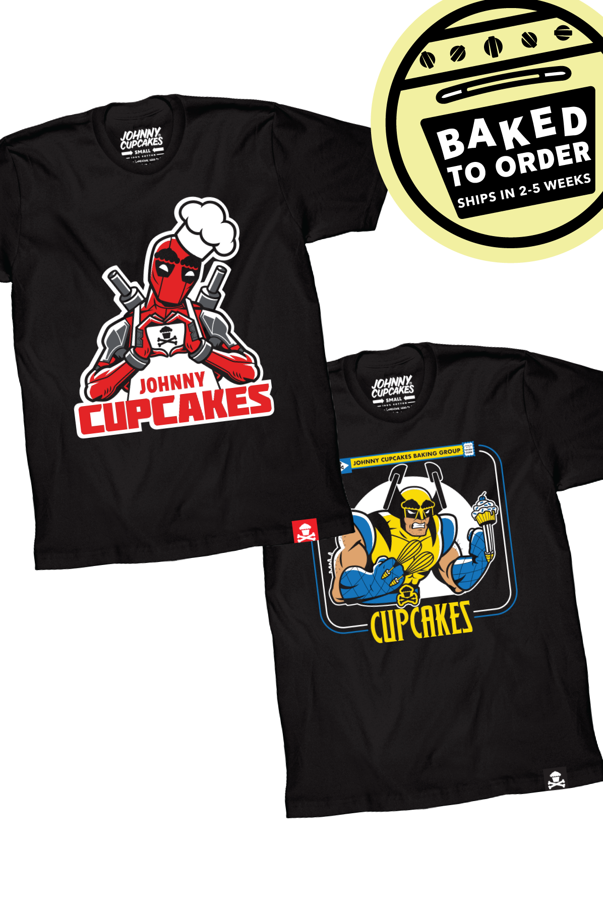 Comic Duo Bundle Deal - 2 Tees w/ Stickers