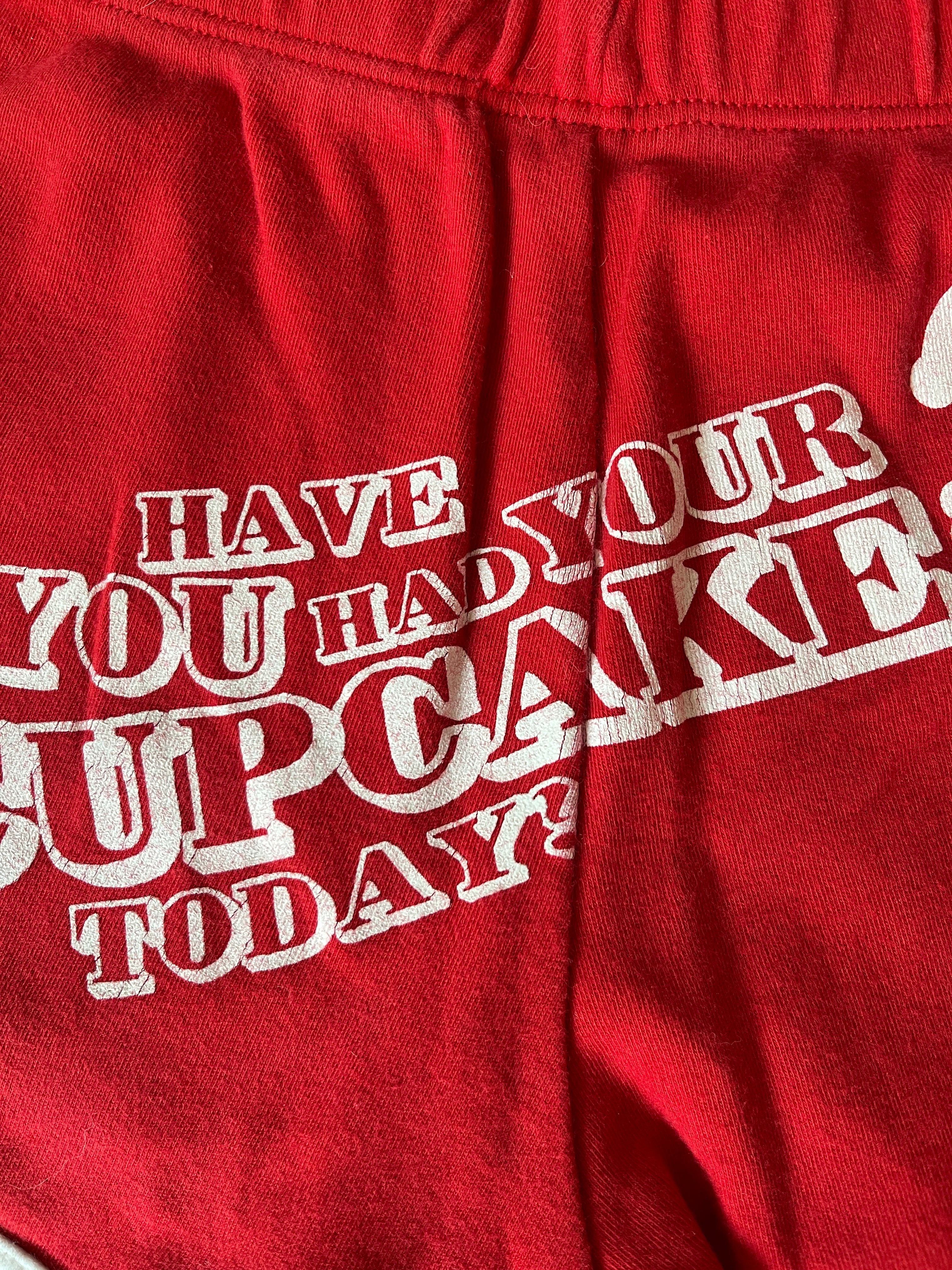 JC Vault - Women's Small - Red Cupcake Today Shorts (Vintage JC)
