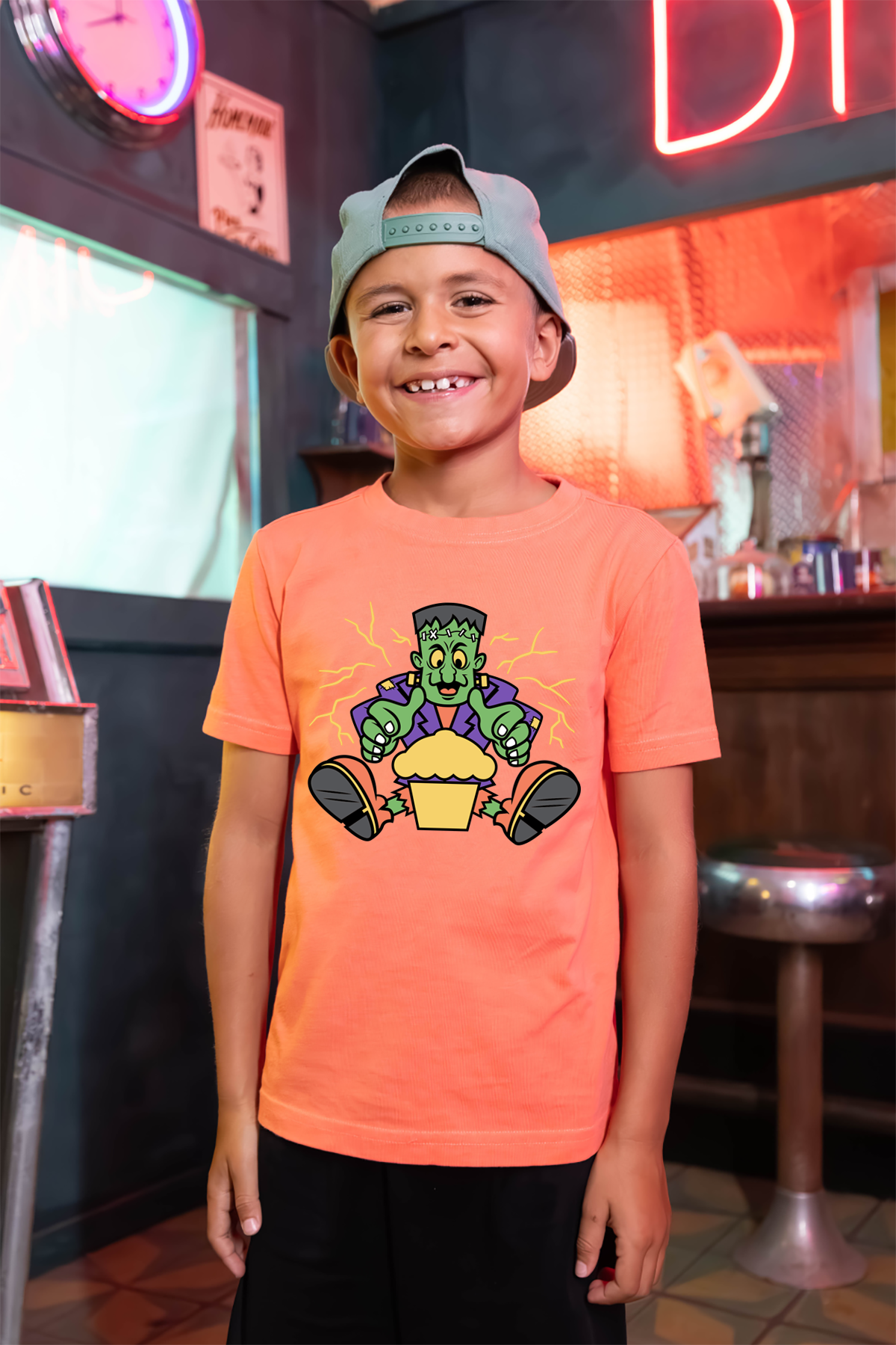 Kids Cute Franky Short Sleeve Premium Tee
