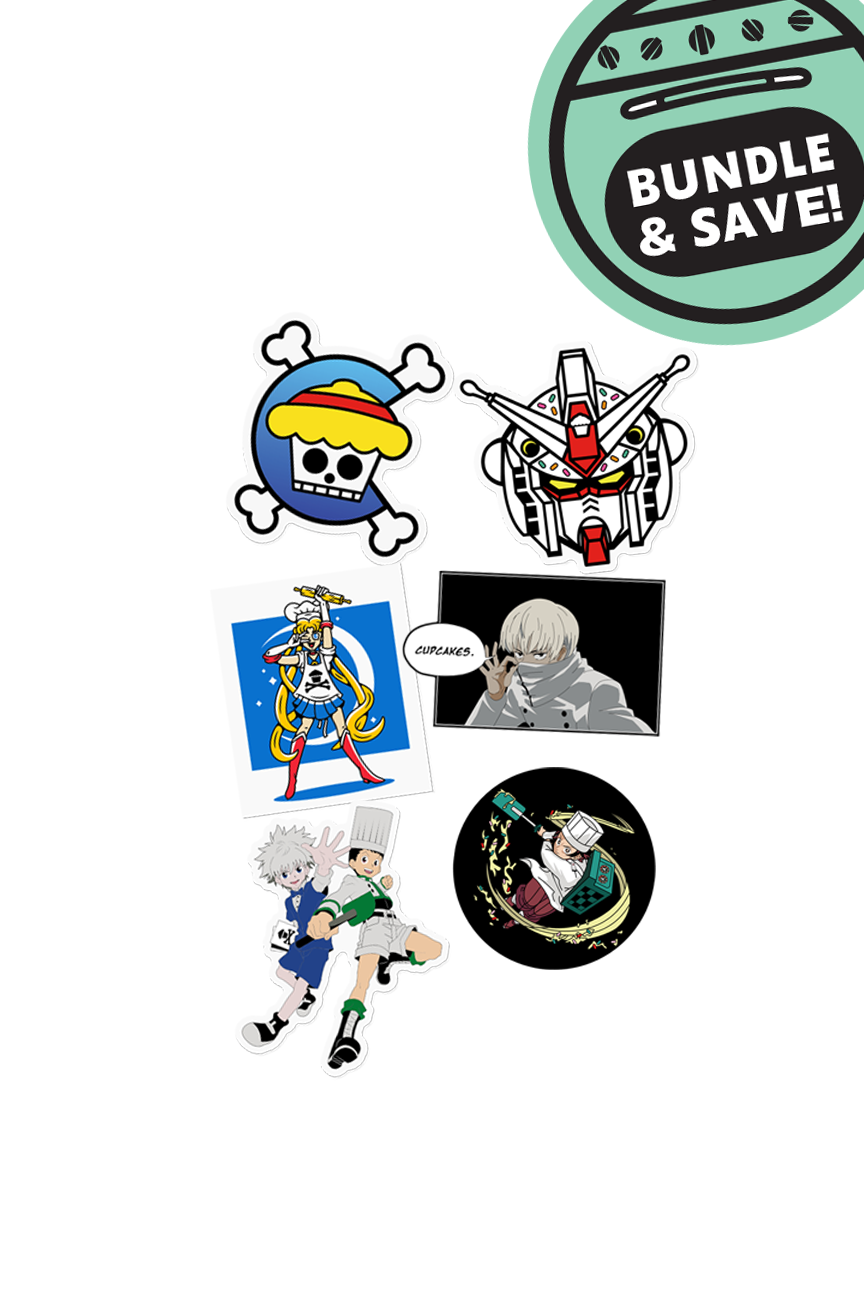 6 MINI STICKER BUNDLE - Anime Treats