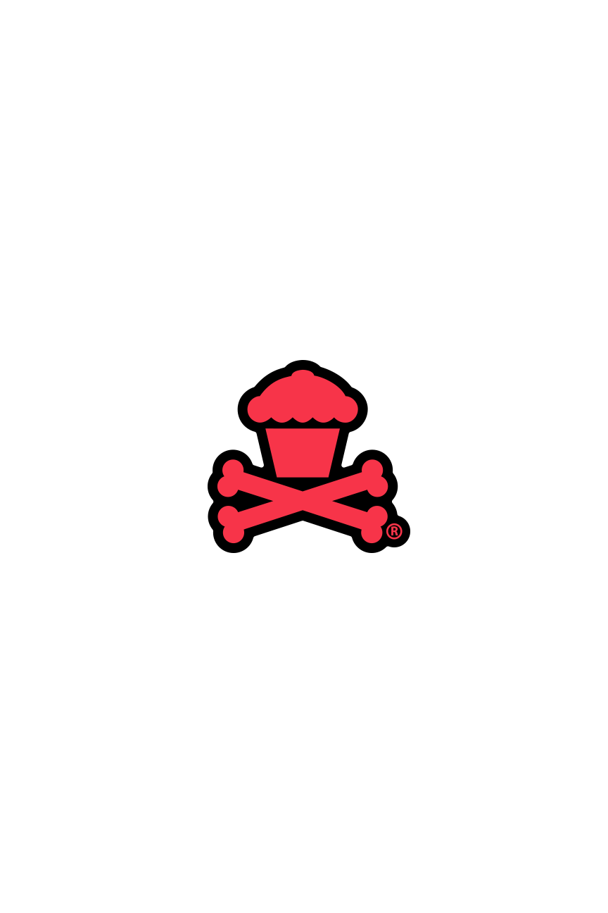 MINI STICKER - Crossbones Colorway (Red)