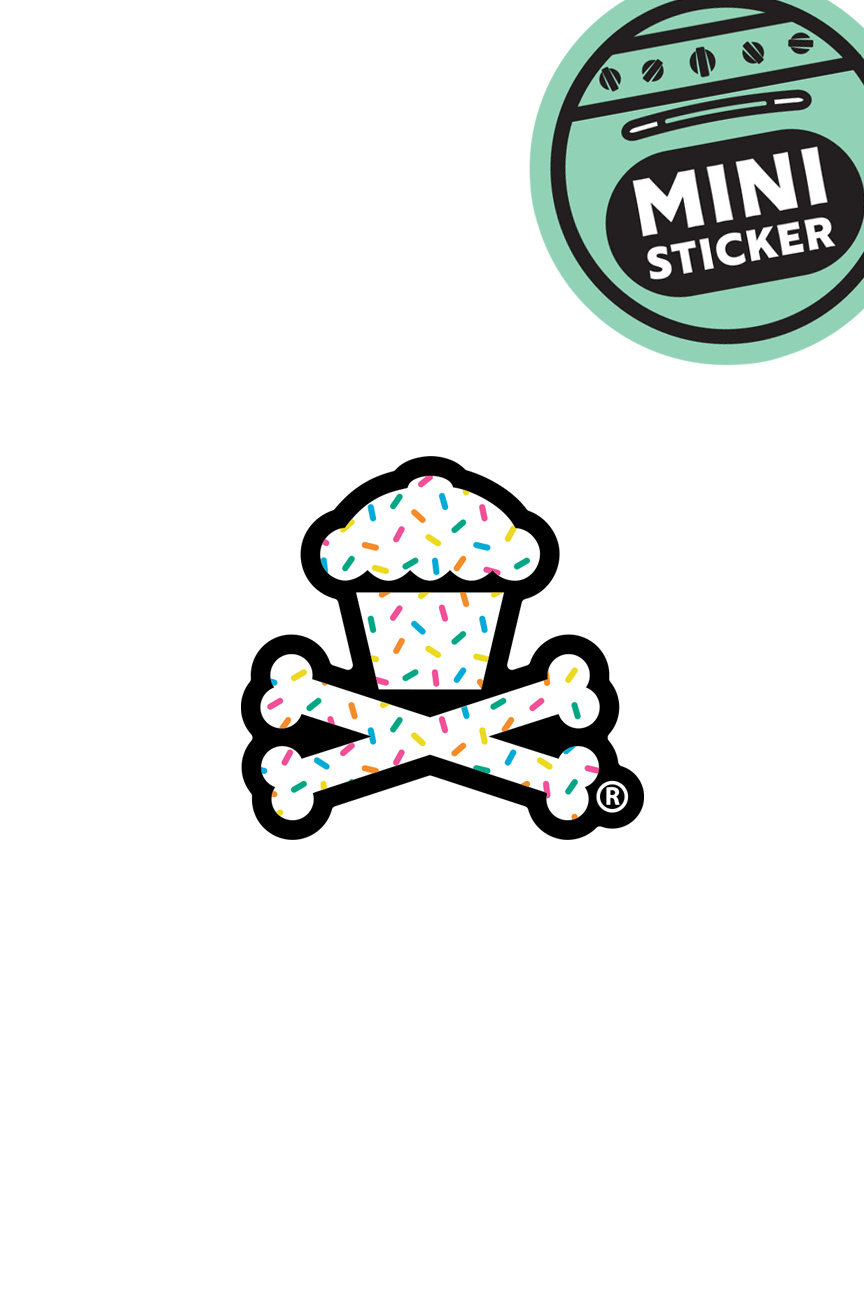 MINI STICKER - Sprinkles Crossbones