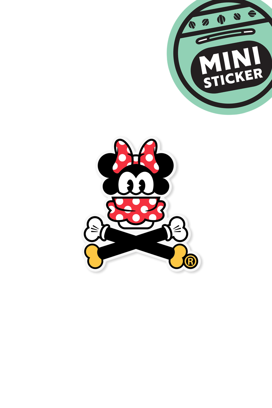 MINI STICKER - Cinnamon-ie Mouse Crossbones