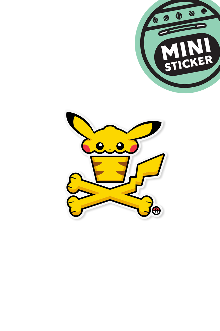 MINI STICKER - Peekaboo Crossbones