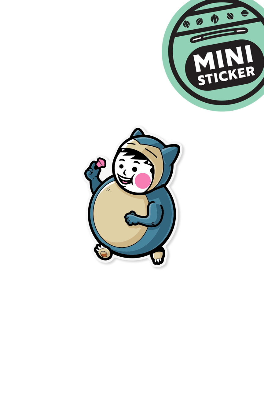 MINI STICKER - Snore Snacks Big Kid