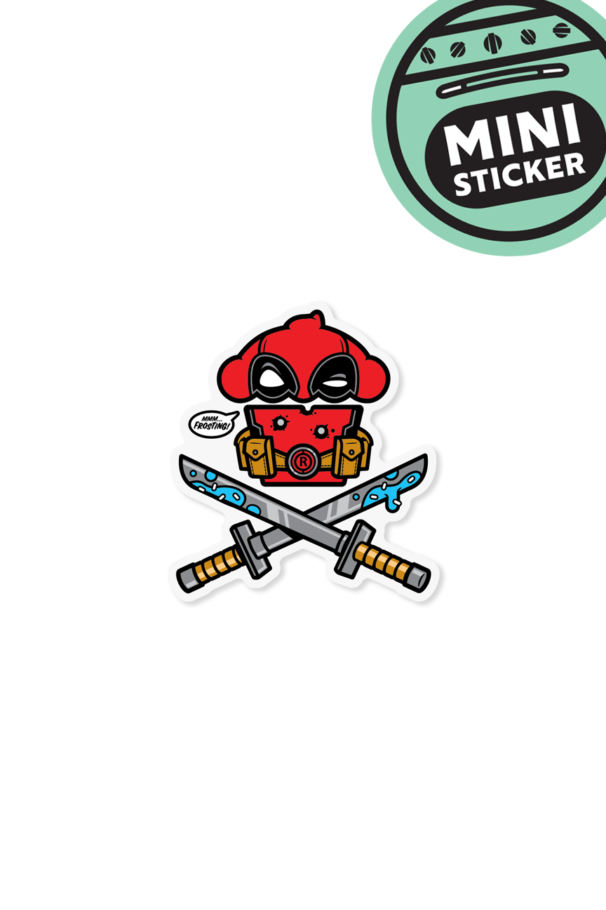 MINI STICKER - Mercenary Crossbones