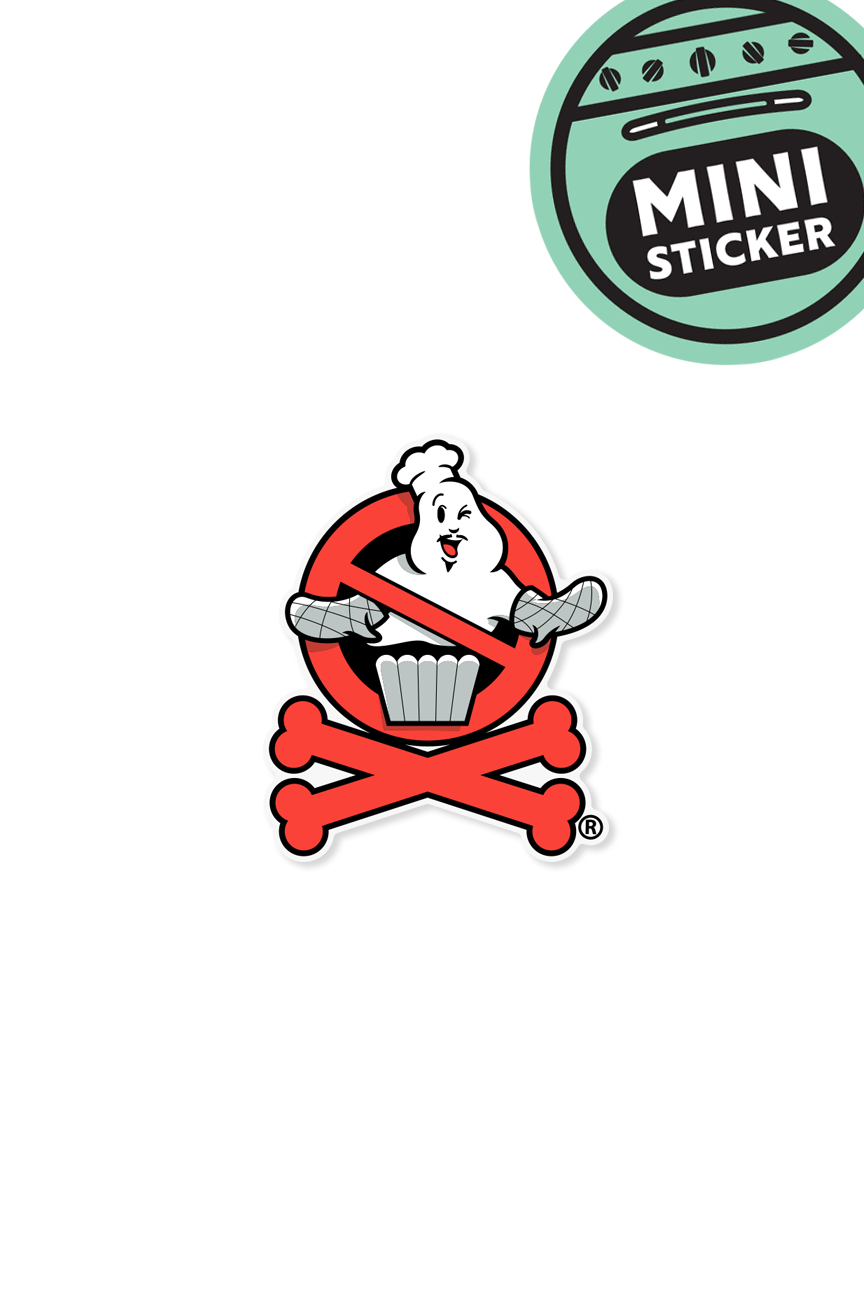 MINI STICKER - Ghostbakers Crossbones