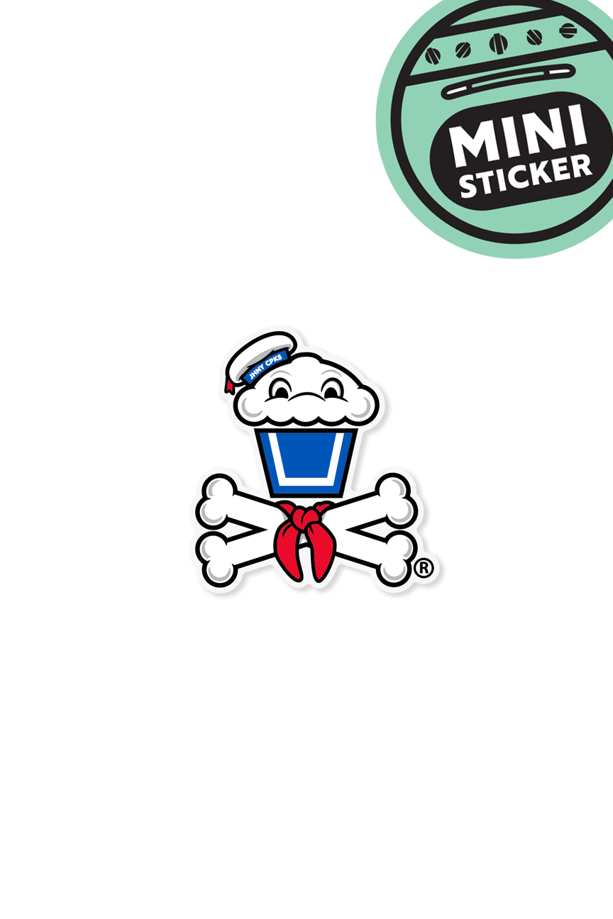 MINI STICKER - Puffy Crossbones