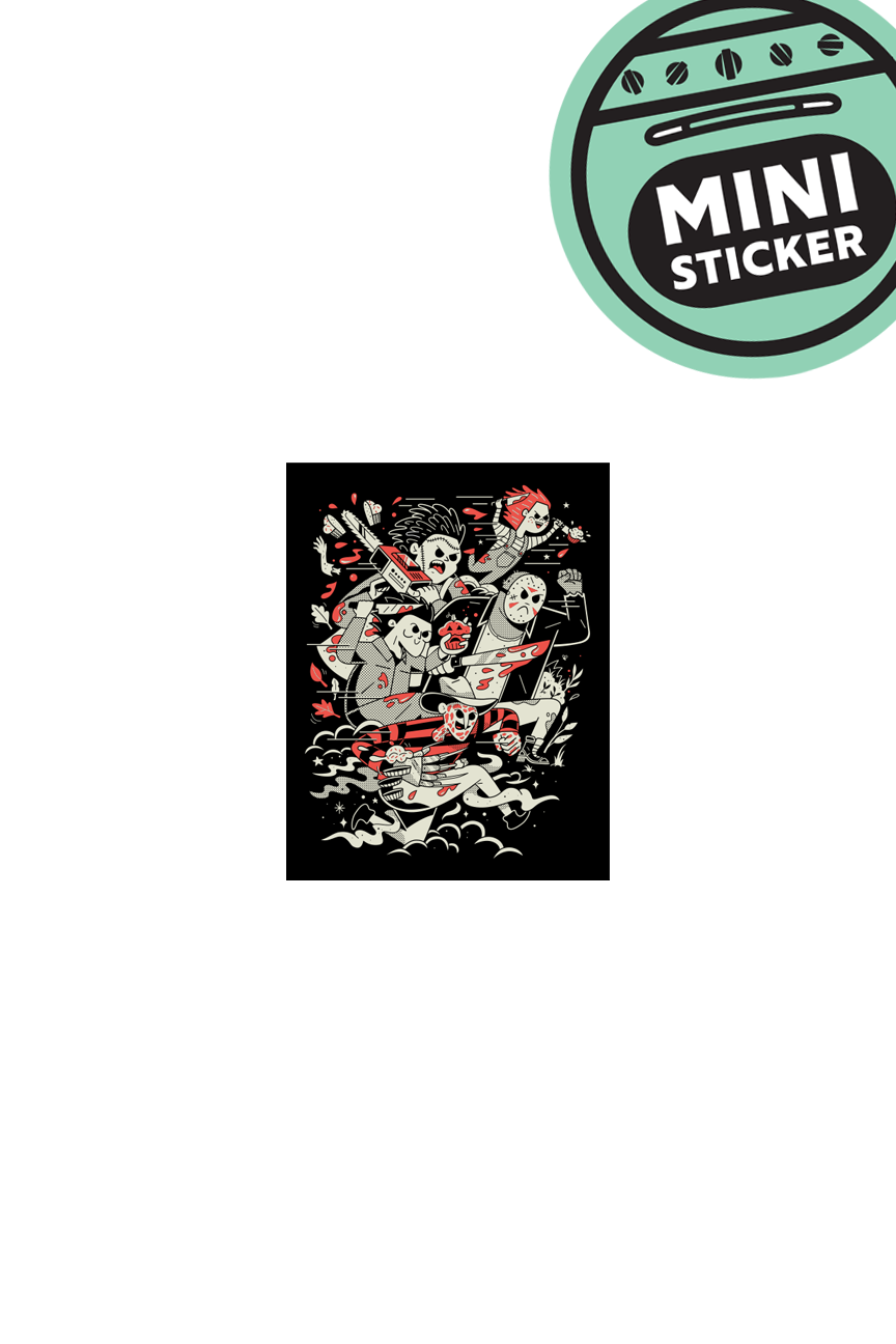 MINI STICKER - Slasher Food Fight