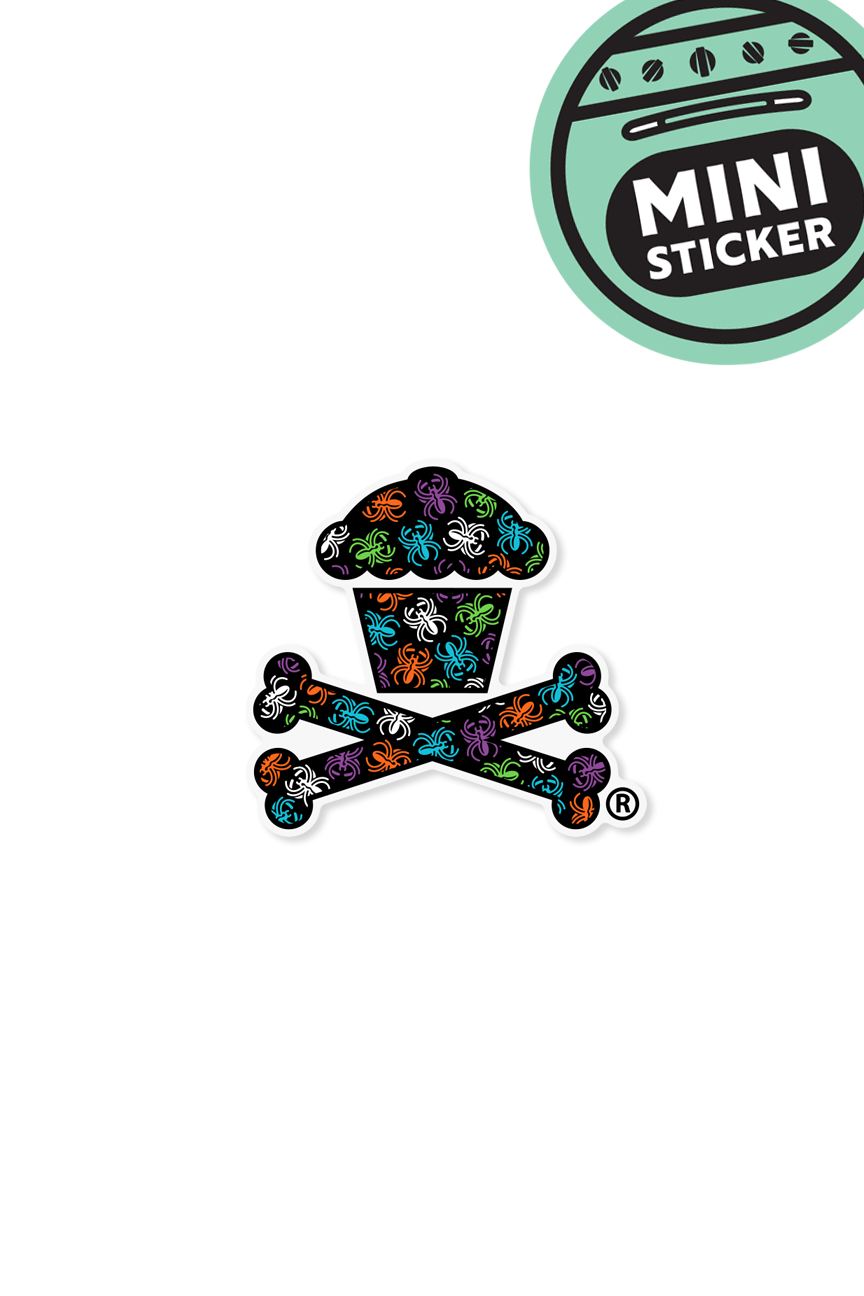 MINI STICKER - Spider Ring Crossbones