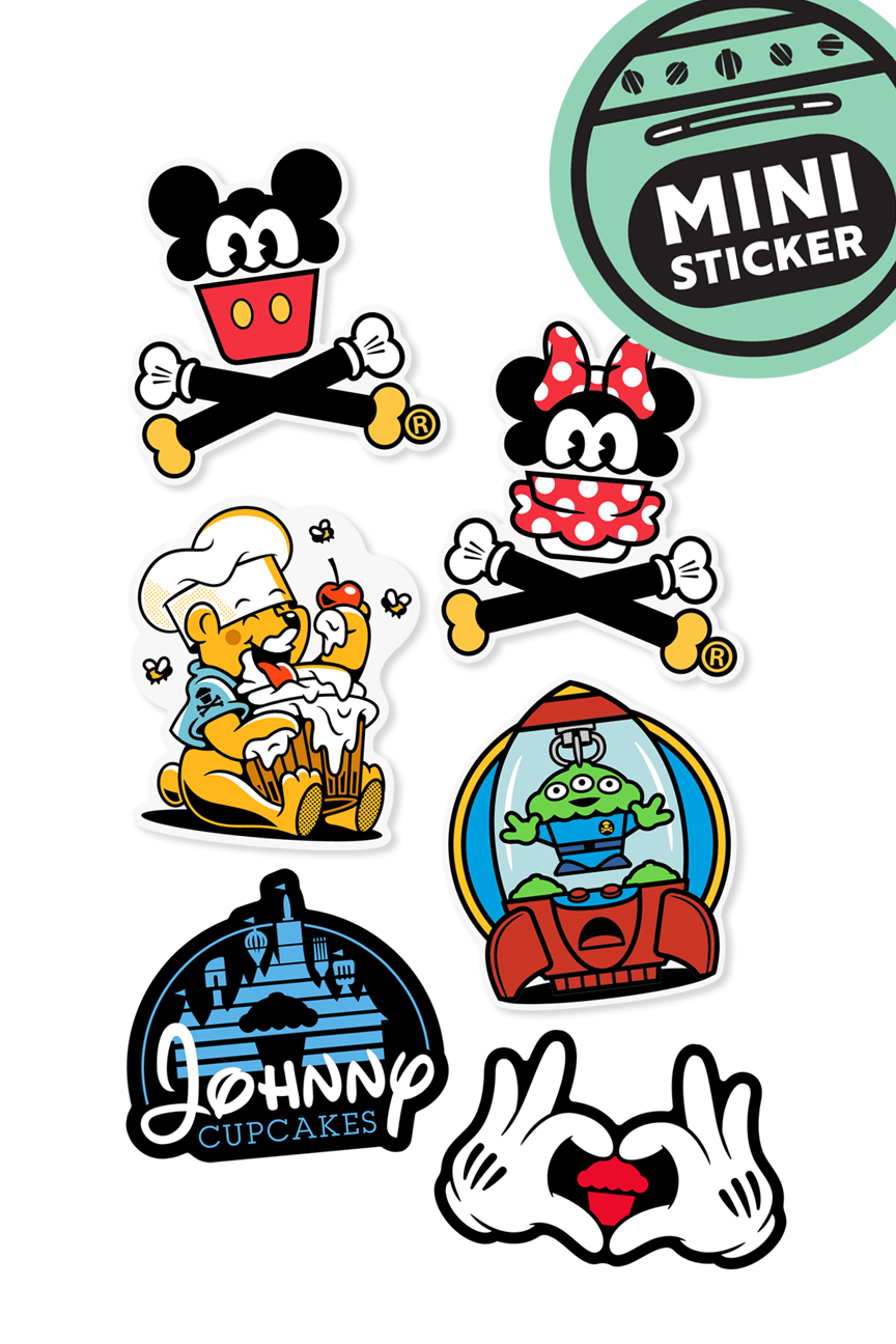 6 MINI STICKER BUNDLE - Magical Theme Park
