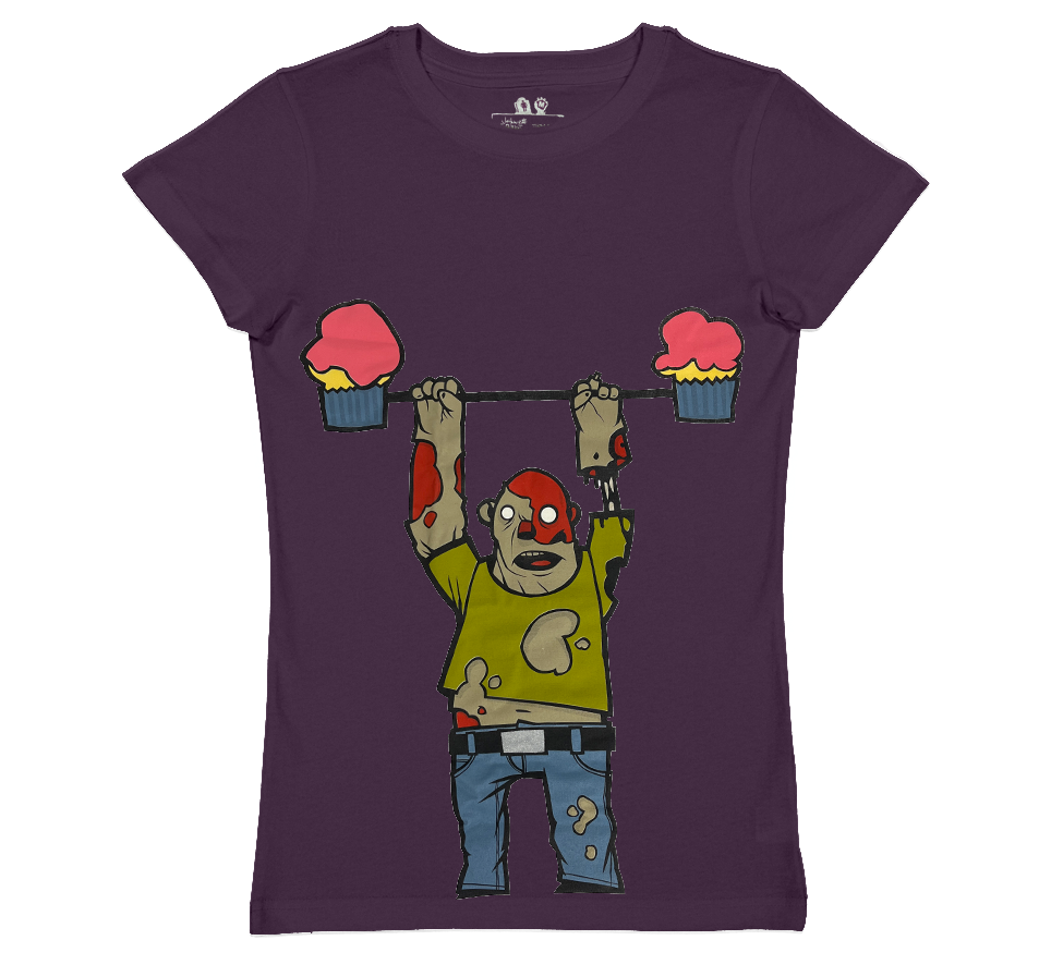 Women's Previous Fitted Size - Night of the Lifting Dead Plum (SITCM Series 1)