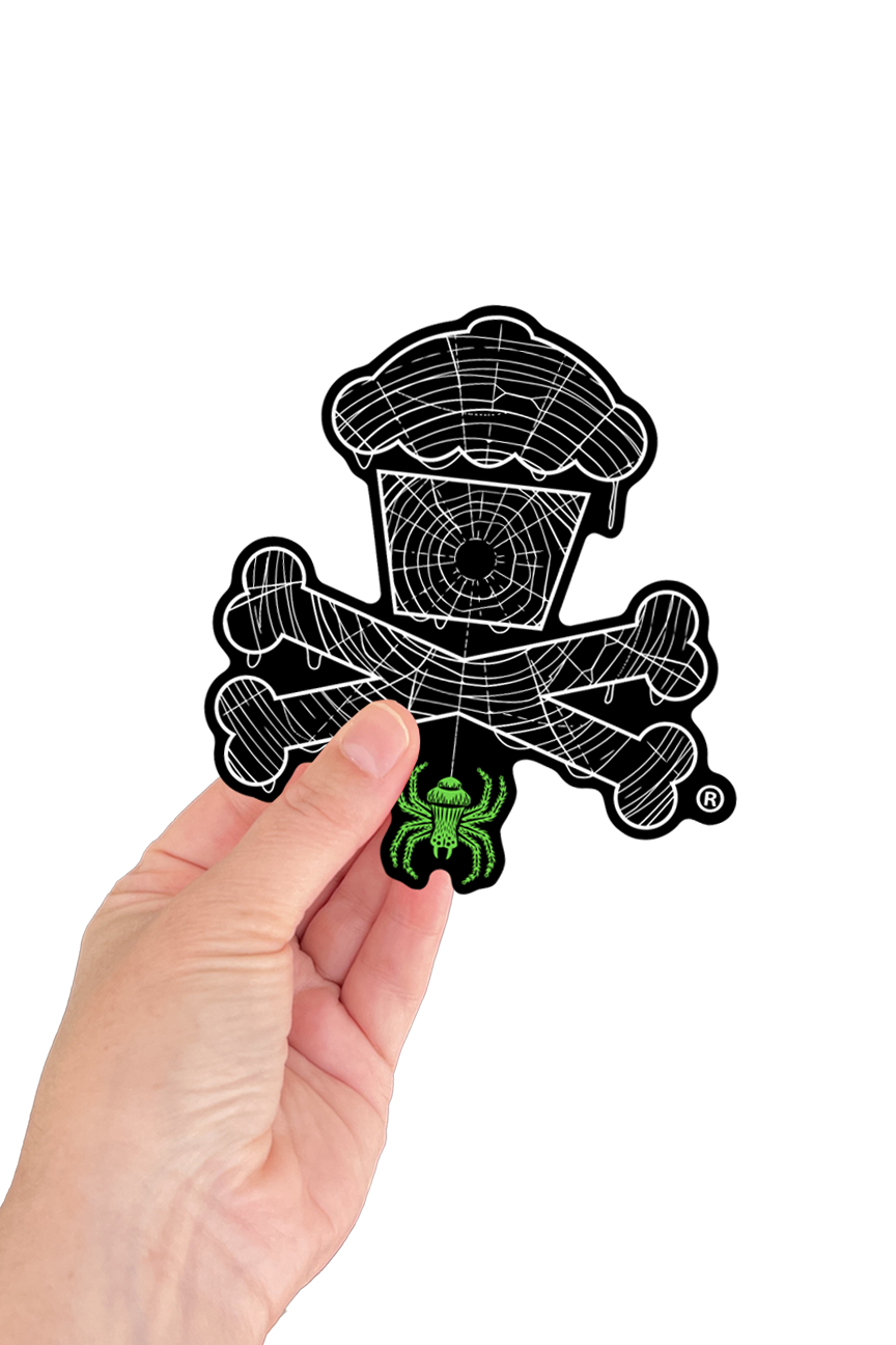6 STICKER BUNDLE - Halloween Pattern Crossbones