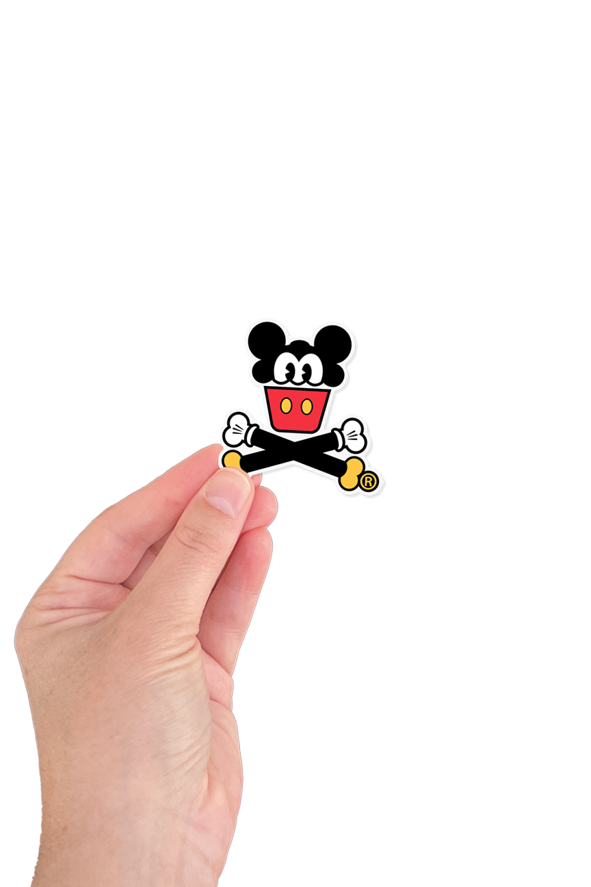 MINI STICKER - Magical Mouse Crossbones