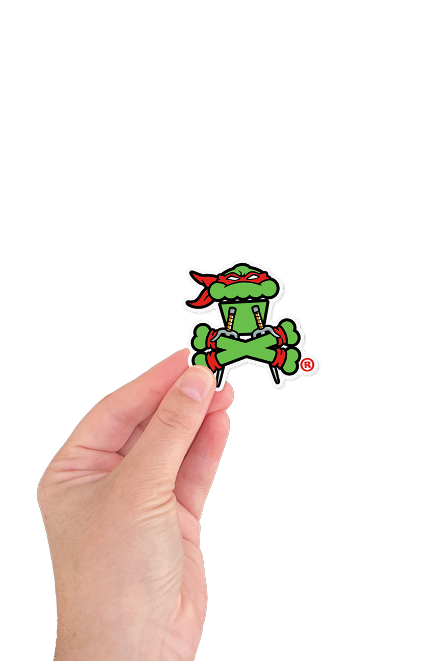 MINI STICKER - Red Sais Crossbones