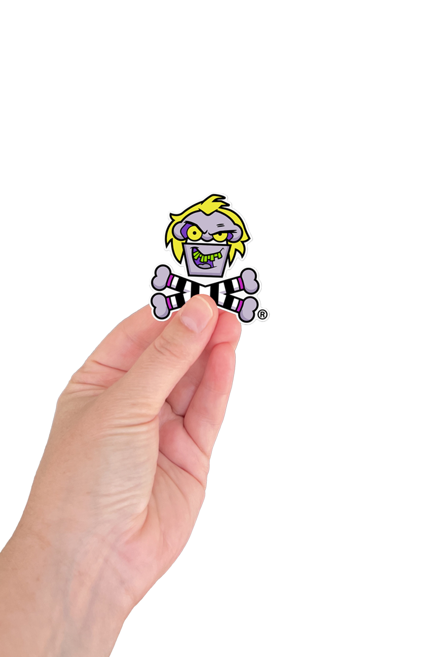 MINI STICKER - Beetle Bakes Crossbones