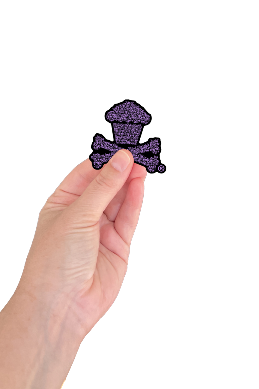 MINI STICKER - Bat Crossbones