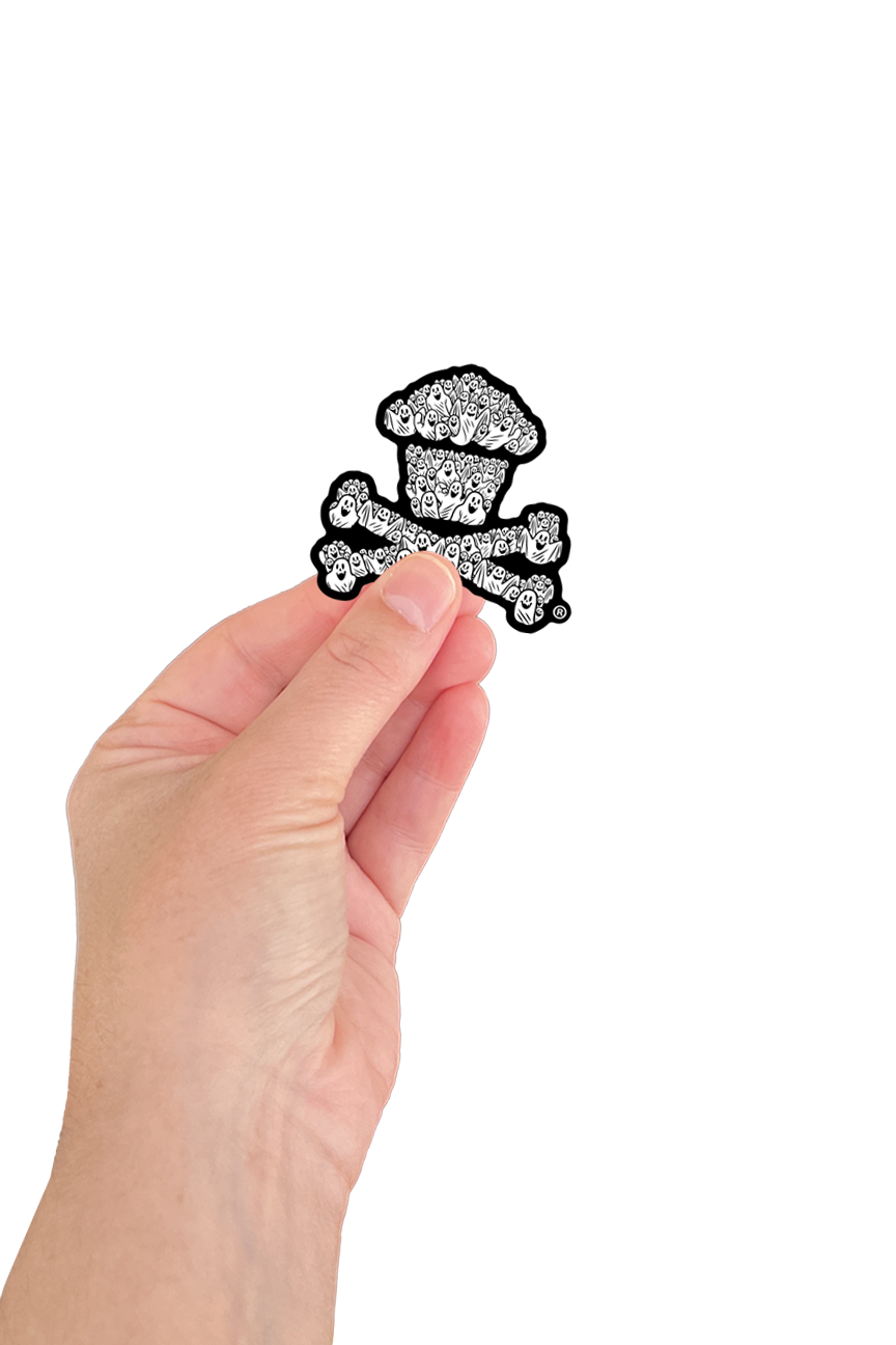MINI STICKER - Ghost Crossbones